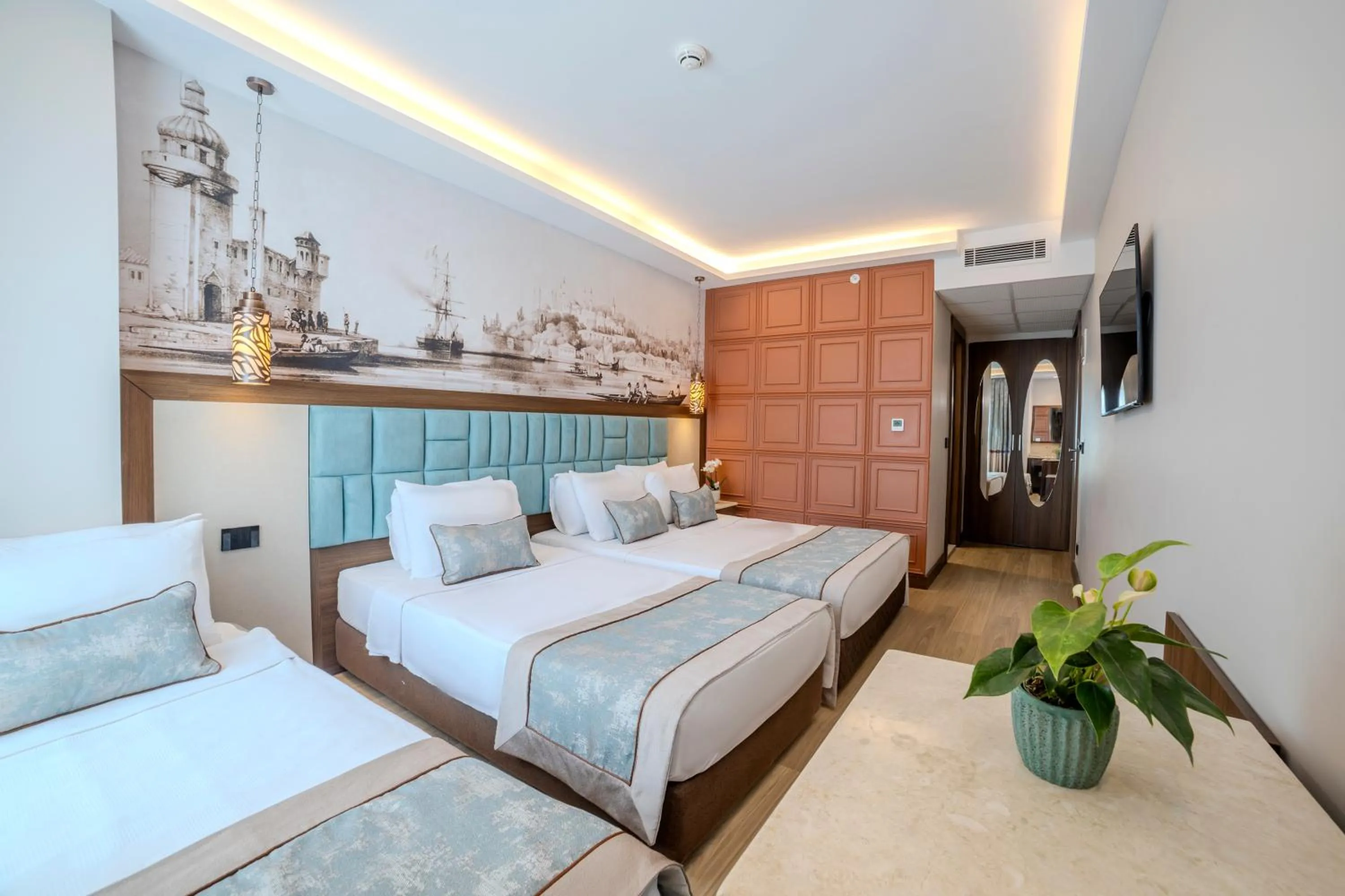 City view, Bed in Grand Hilarium Hotel