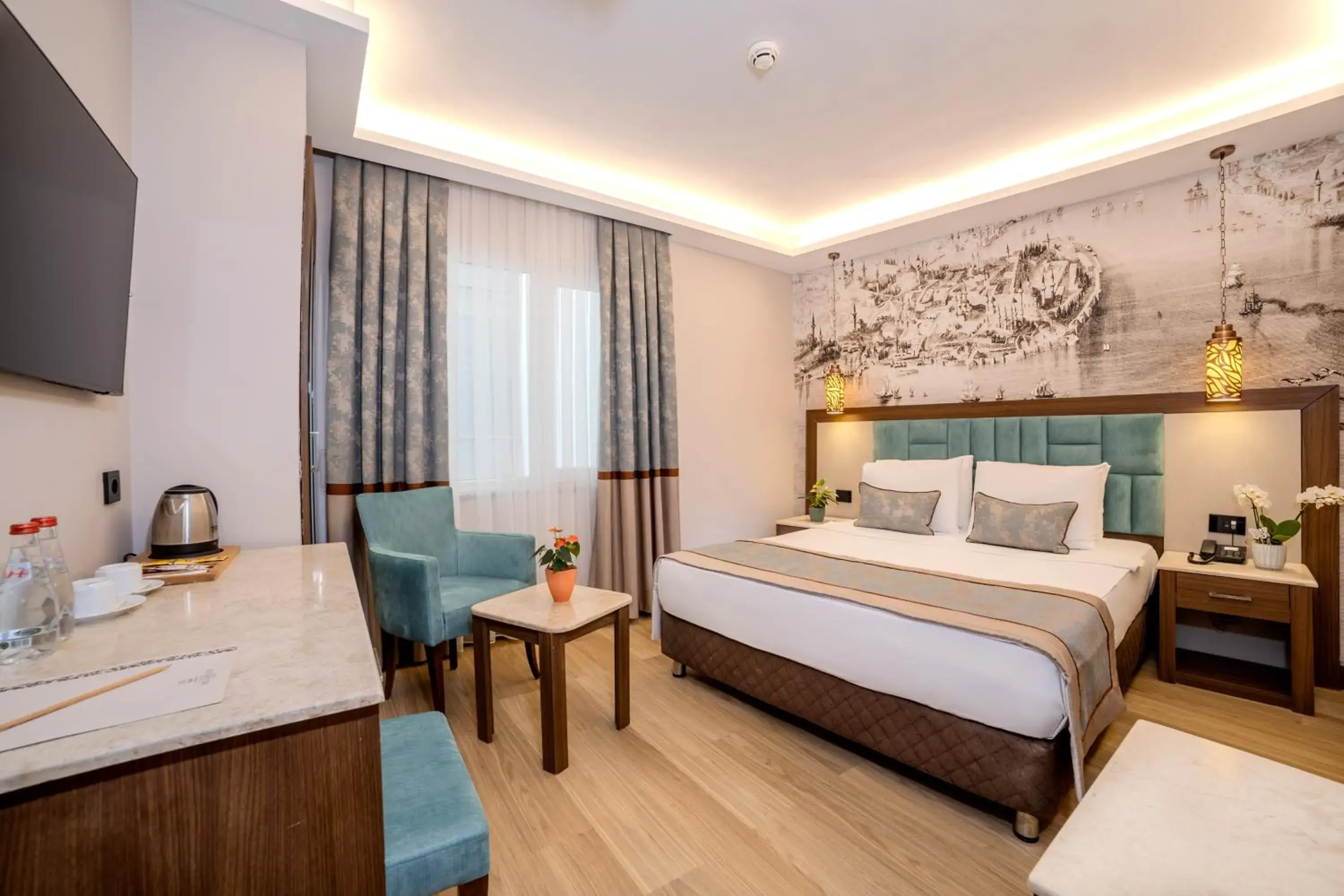 City view, Bed in Grand Hilarium Hotel City view, Bed in Grand Hilarium Hotel