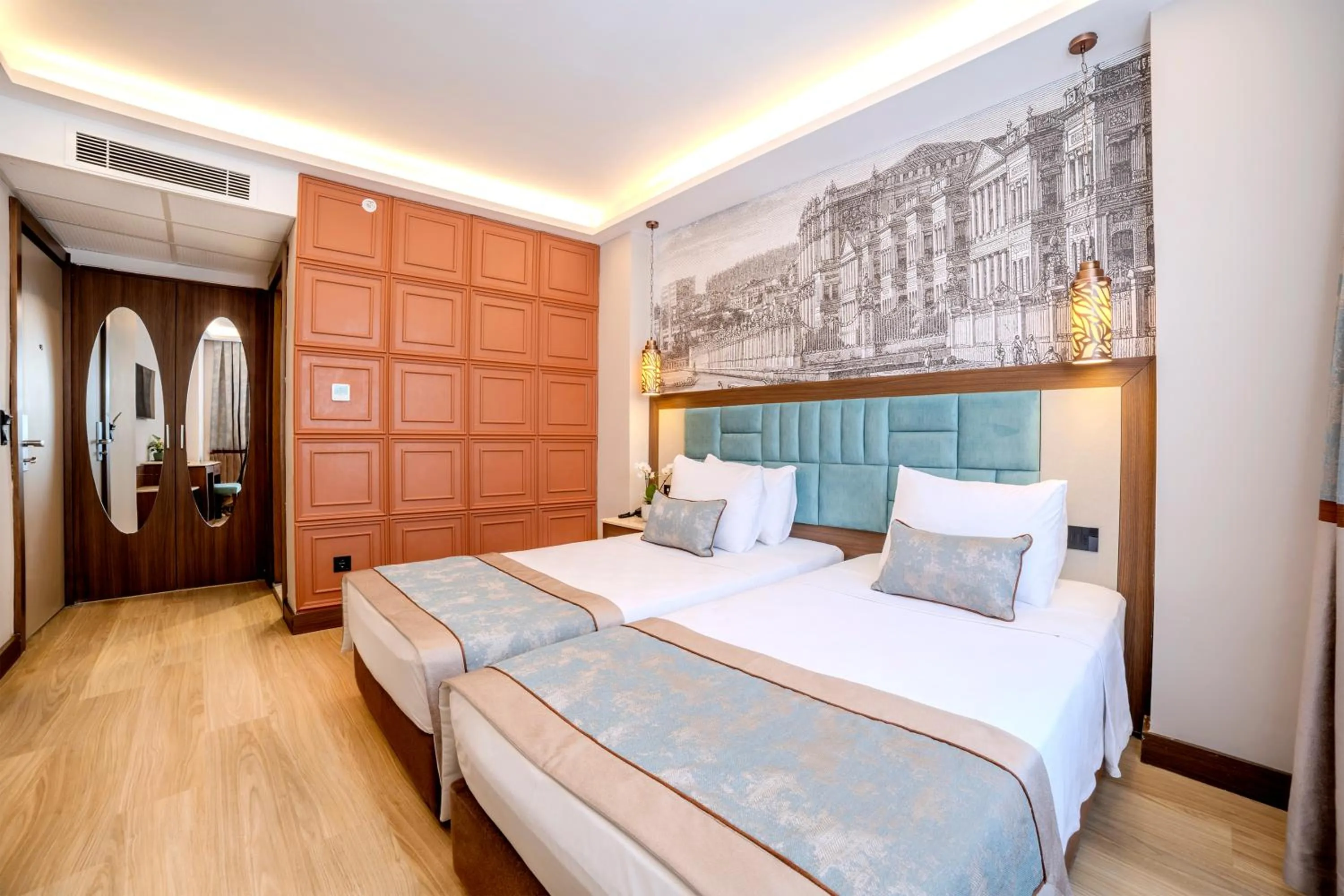 City view, Bed in Grand Hilarium Hotel