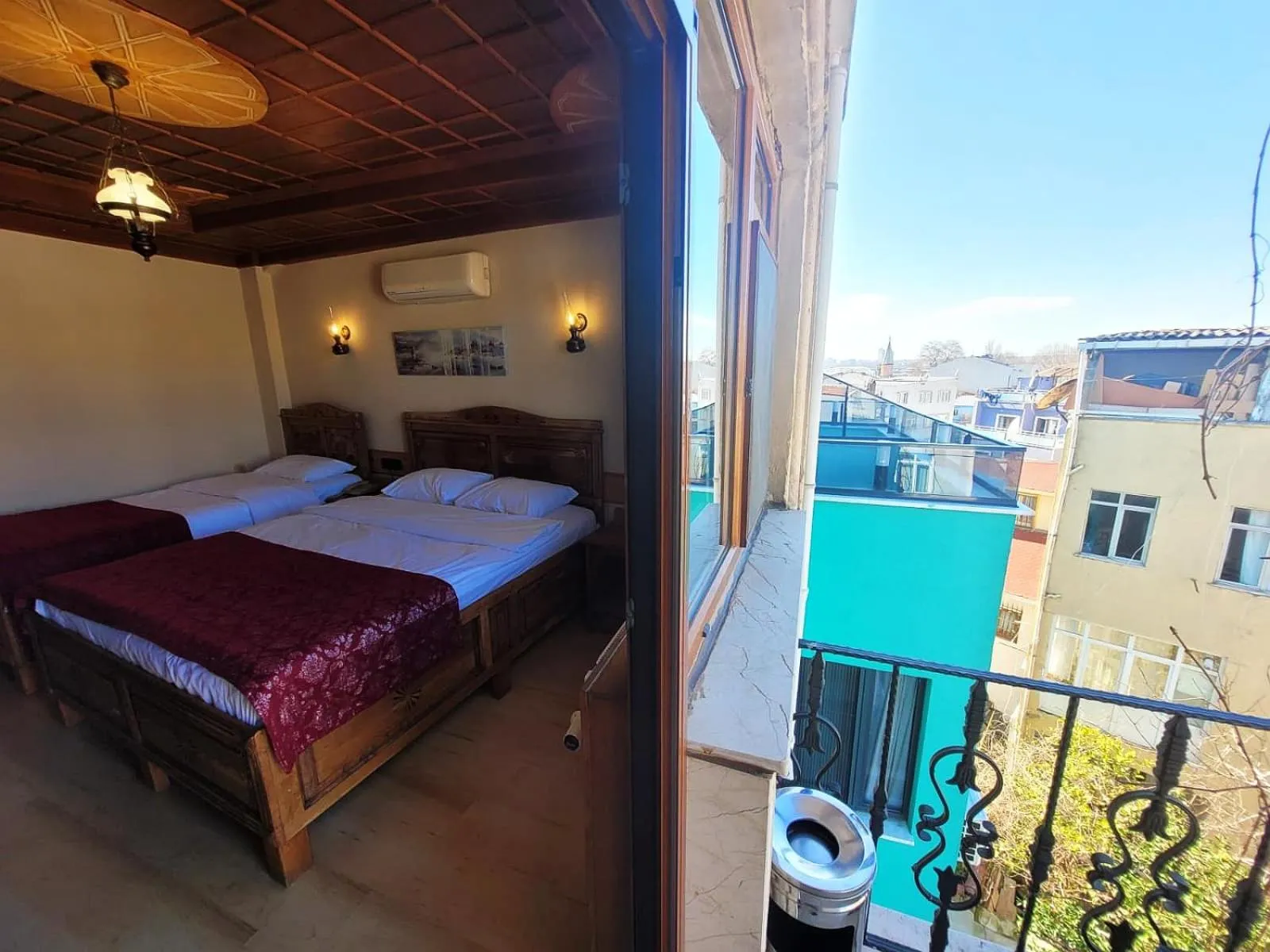 View (from property/room), Bed in Saruhan Hotel