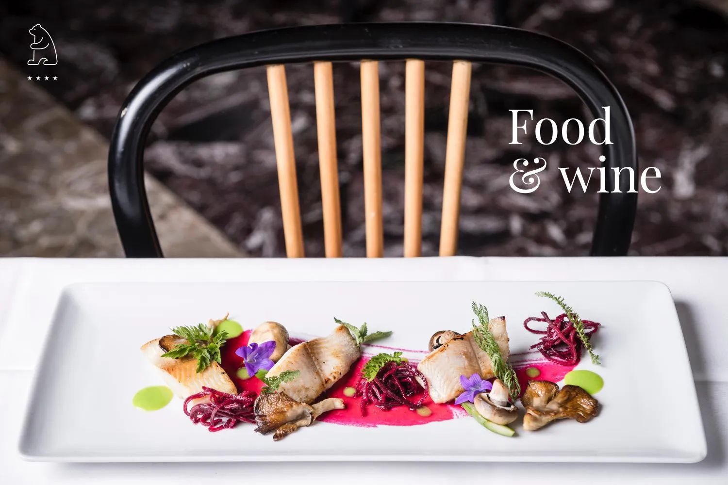 Food and drinks in Boutique & Gourmet Hotel Orso Grigio - Grauer Bär