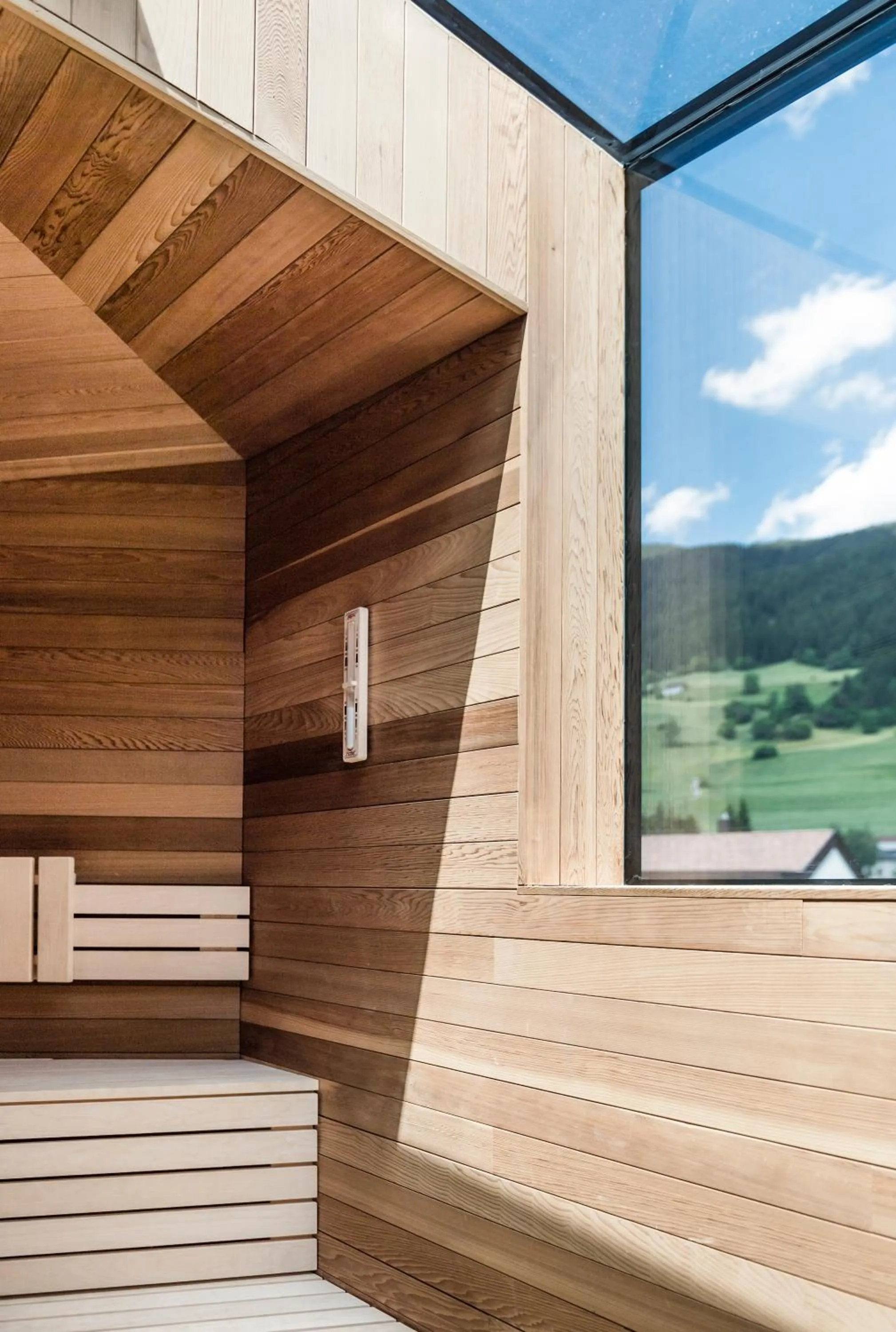 Sauna in Boutique & Gourmet Hotel Orso Grigio - Grauer Bär