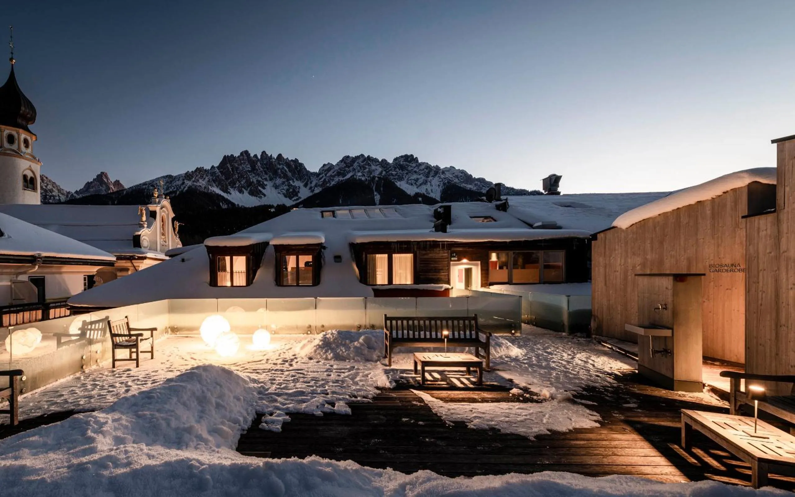 Balcony/Terrace in Boutique & Gourmet Hotel Orso Grigio - Grauer Bär