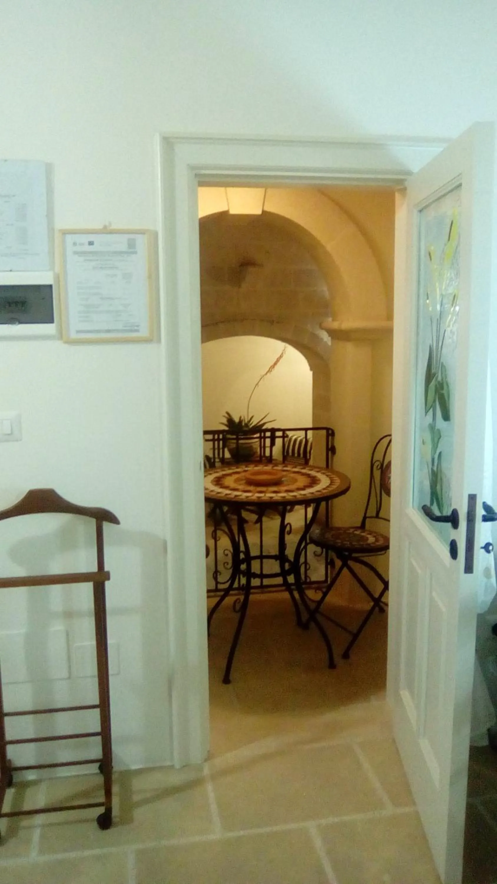 Dining area in Palazzo Mellacqua