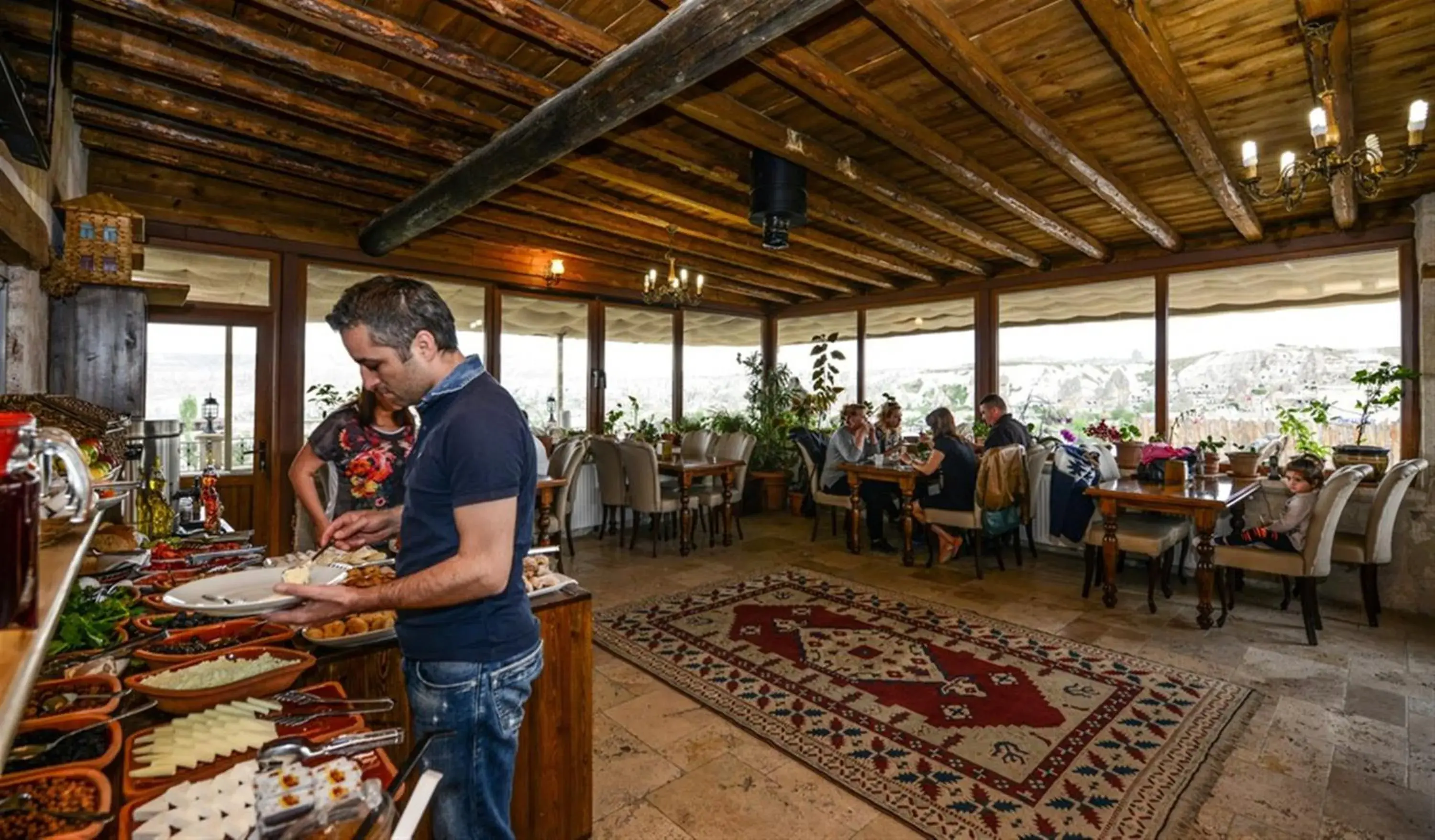 Buffet breakfast in Elysee Cave House Buffet breakfast in Elysee Cave House