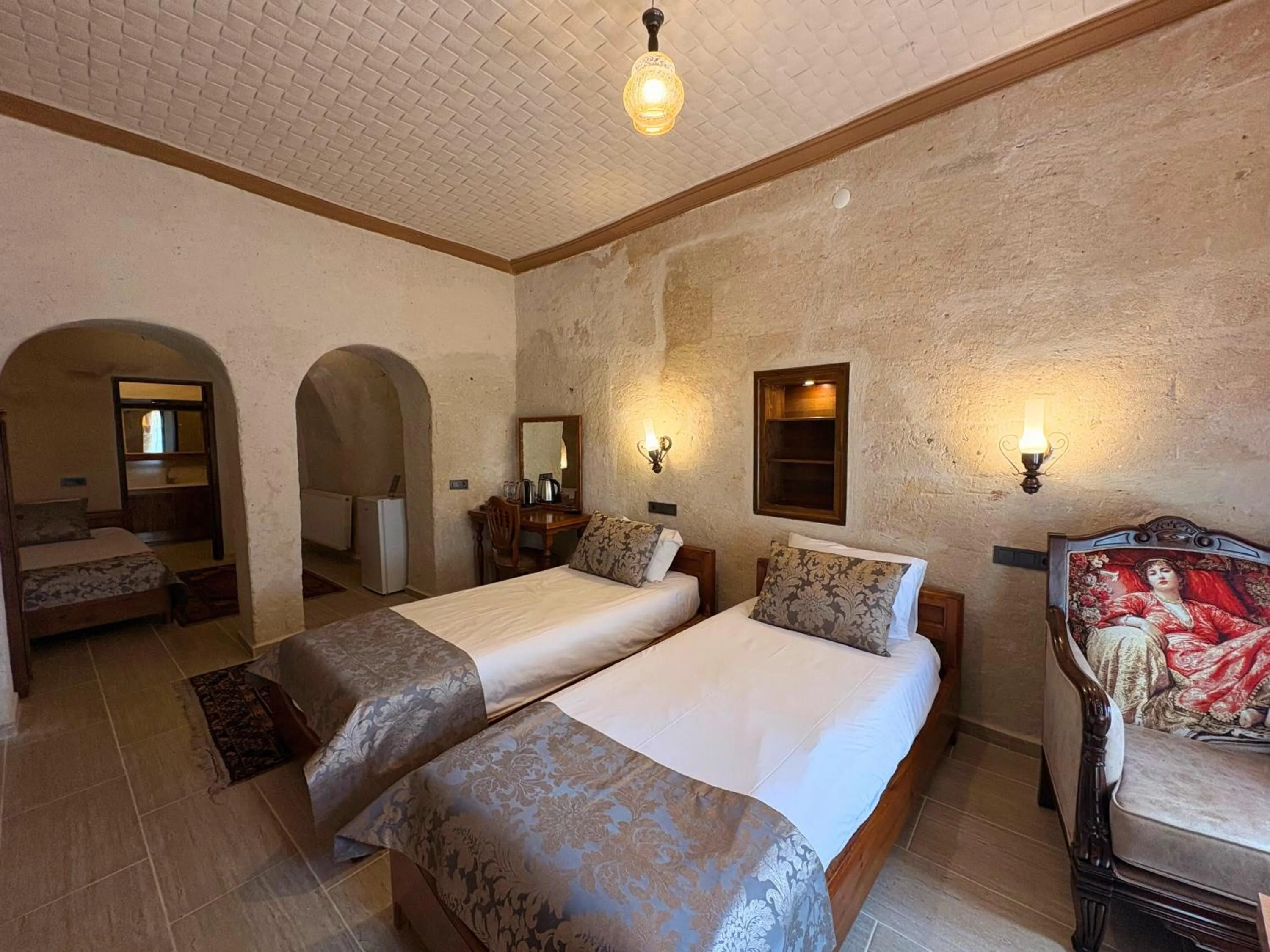 Bed in Elysee Cave House