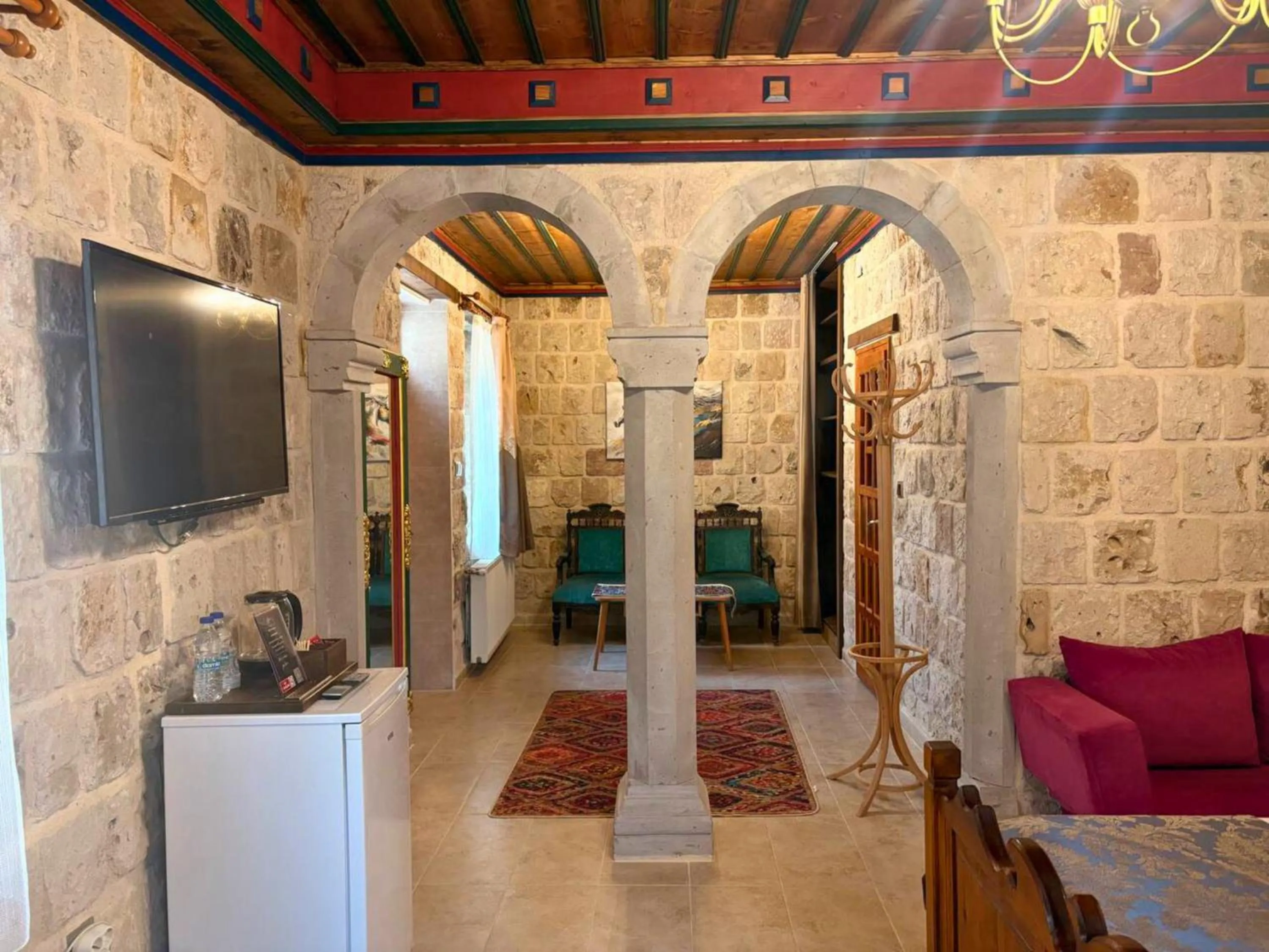 Seating area in Elysee Cave House