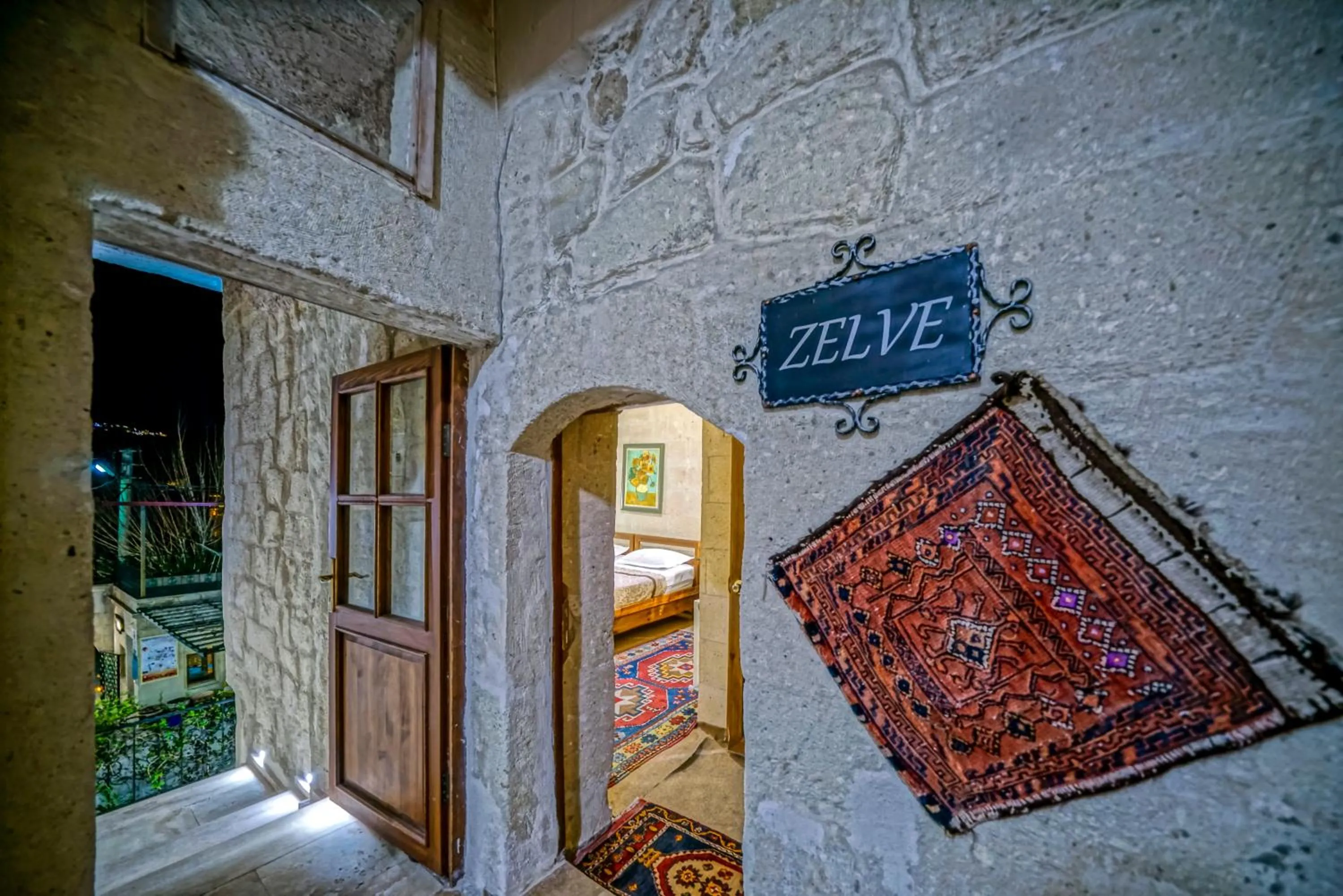 Inner courtyard view in Elysee Cave House
