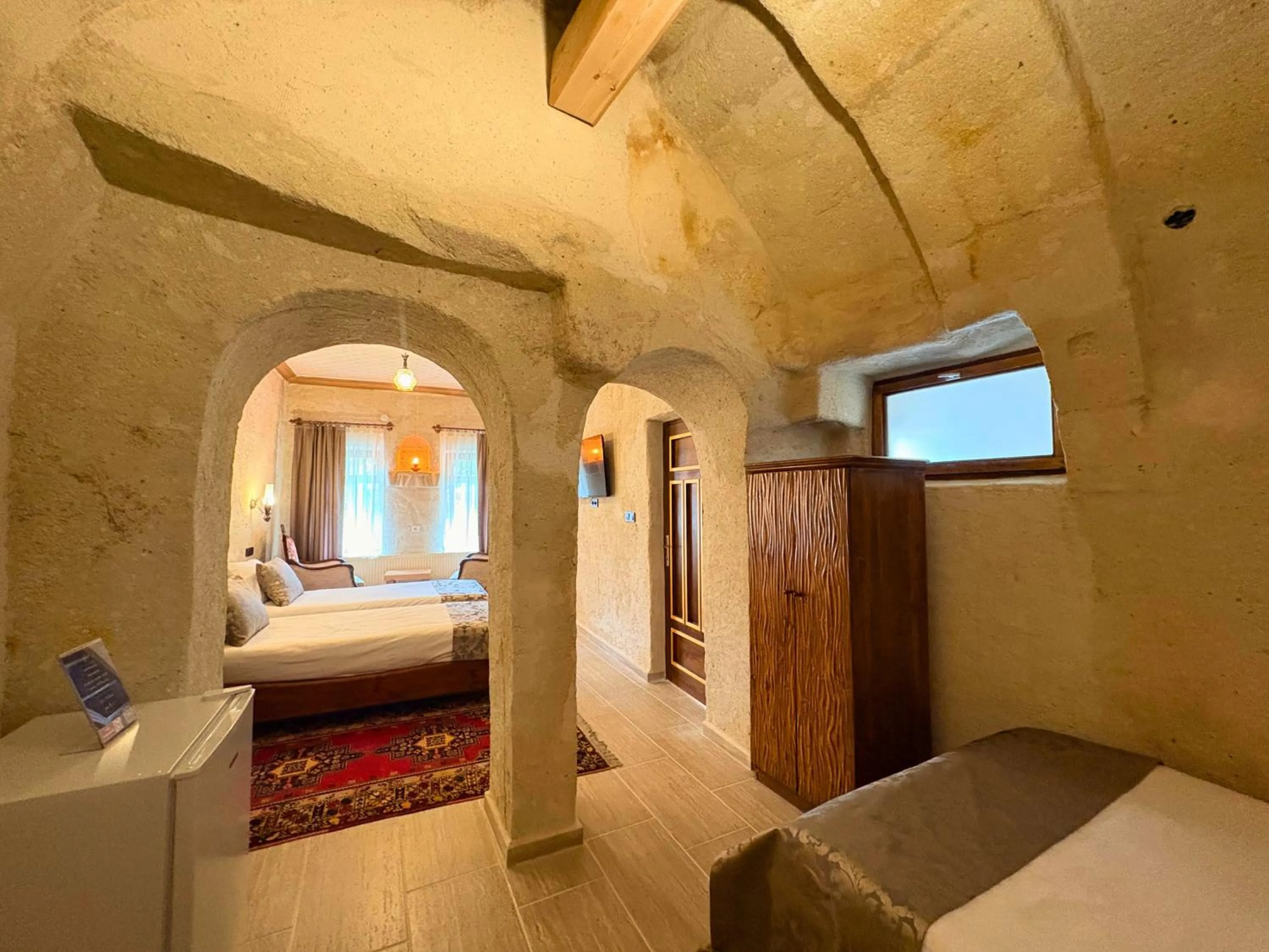 Bed in Elysee Cave House