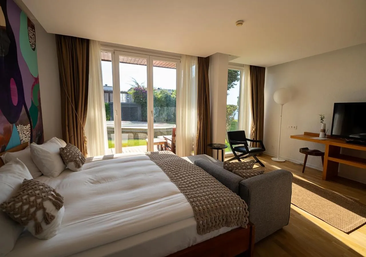 Seating area, Bed in Palmalife Bodrum Resort & Spa