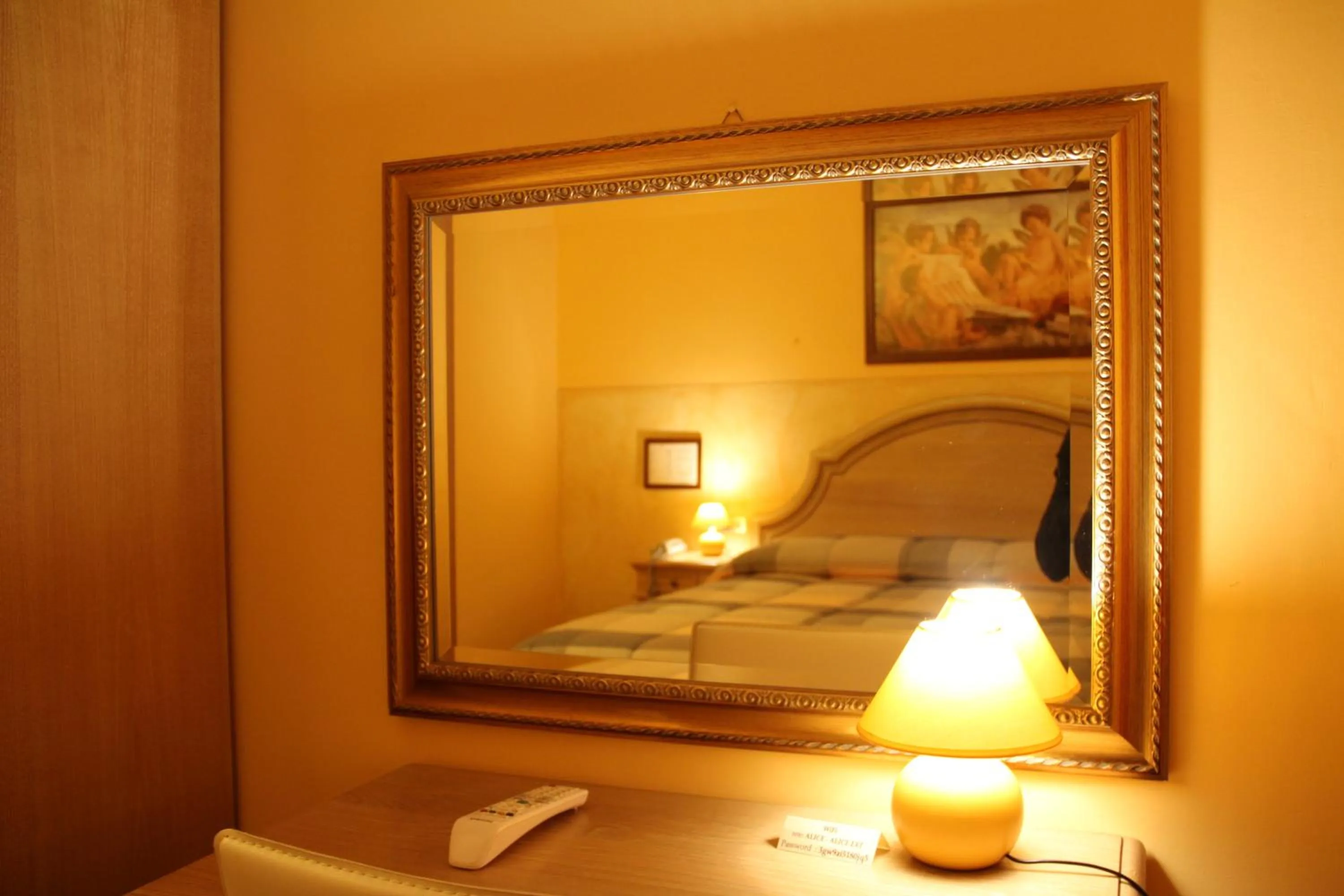 Decorative detail, Bed in Hotel Berti