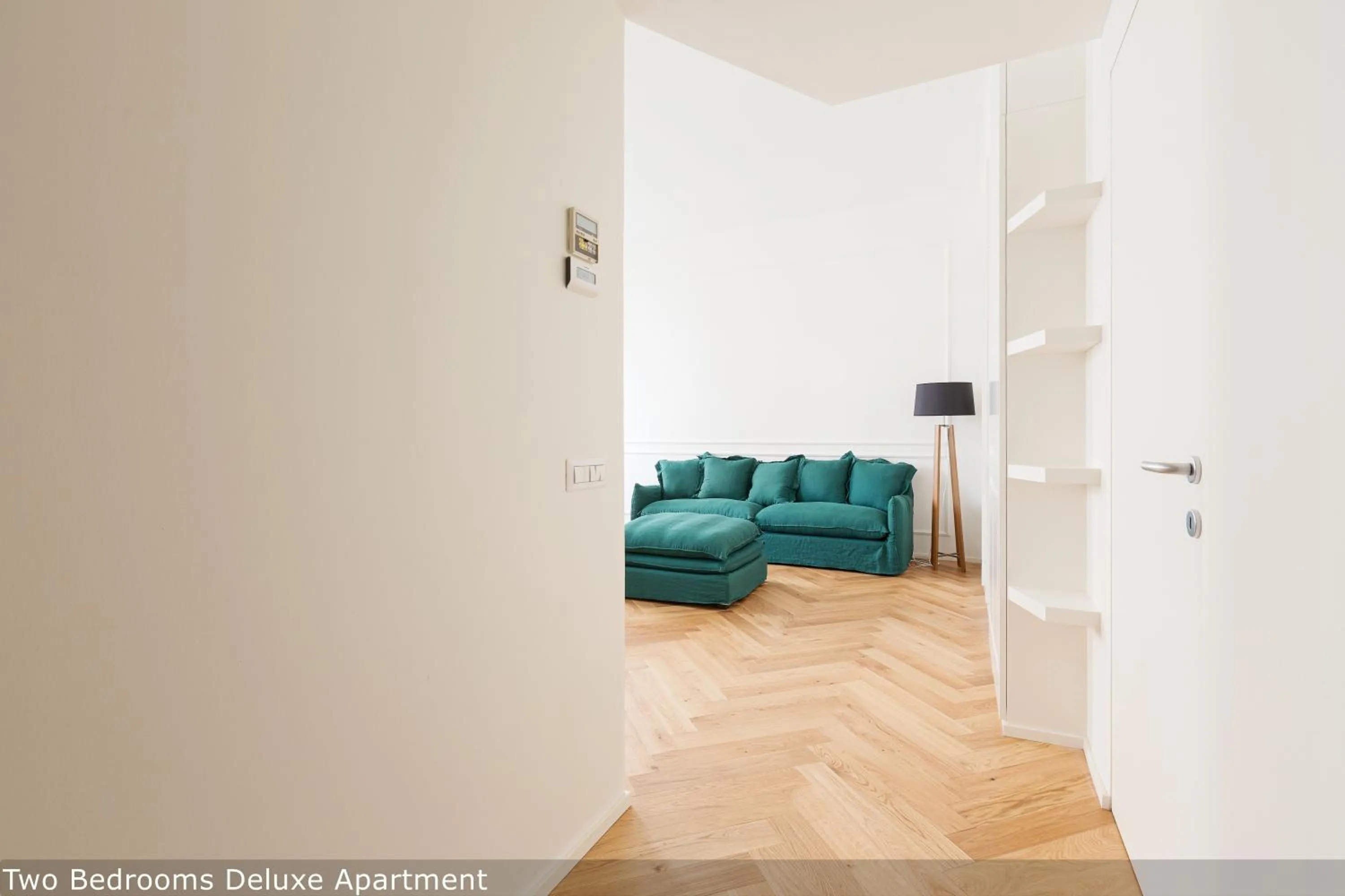 Living room in Brera Apartments in San Fermo