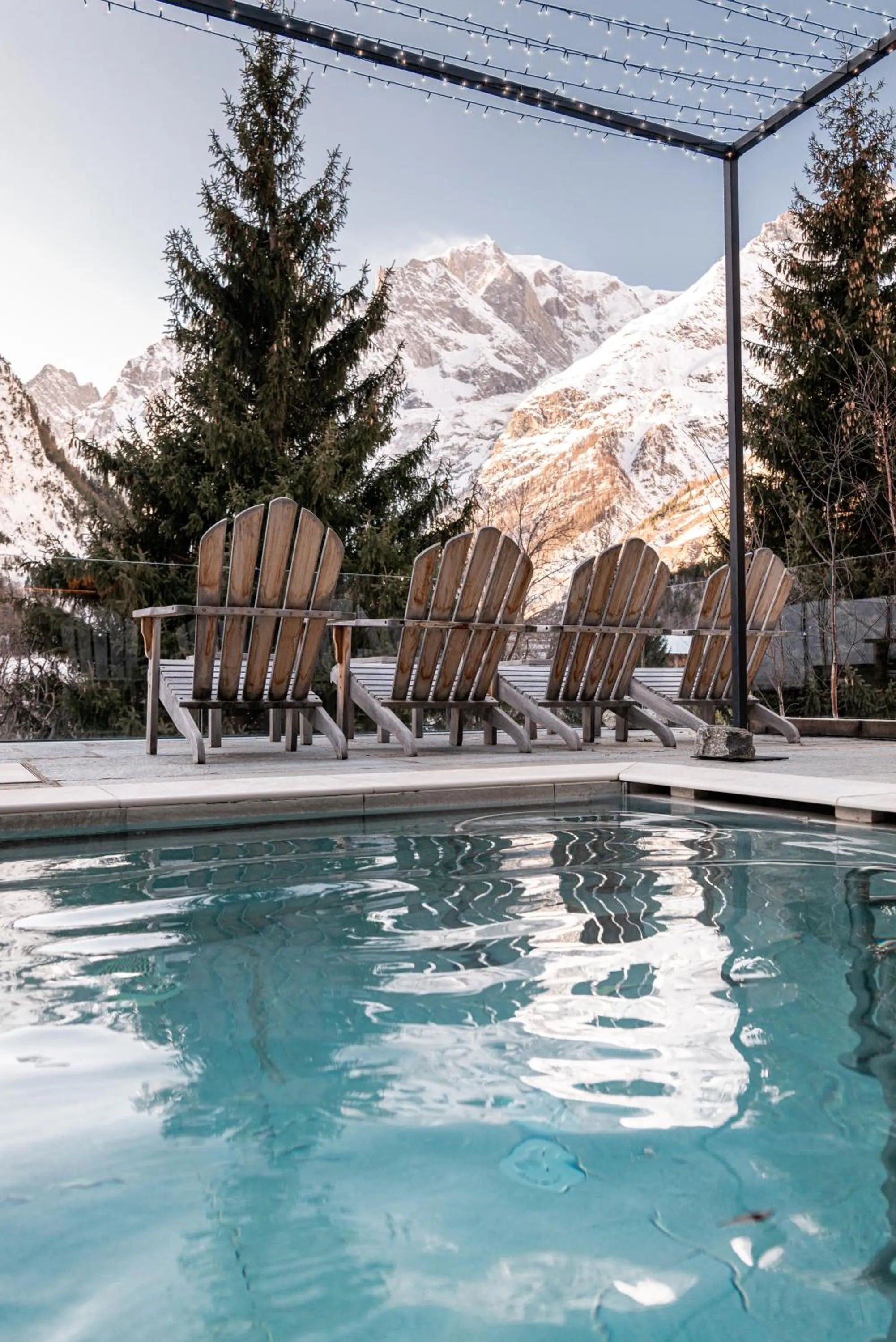 Mountain view in Auberge de La Maison