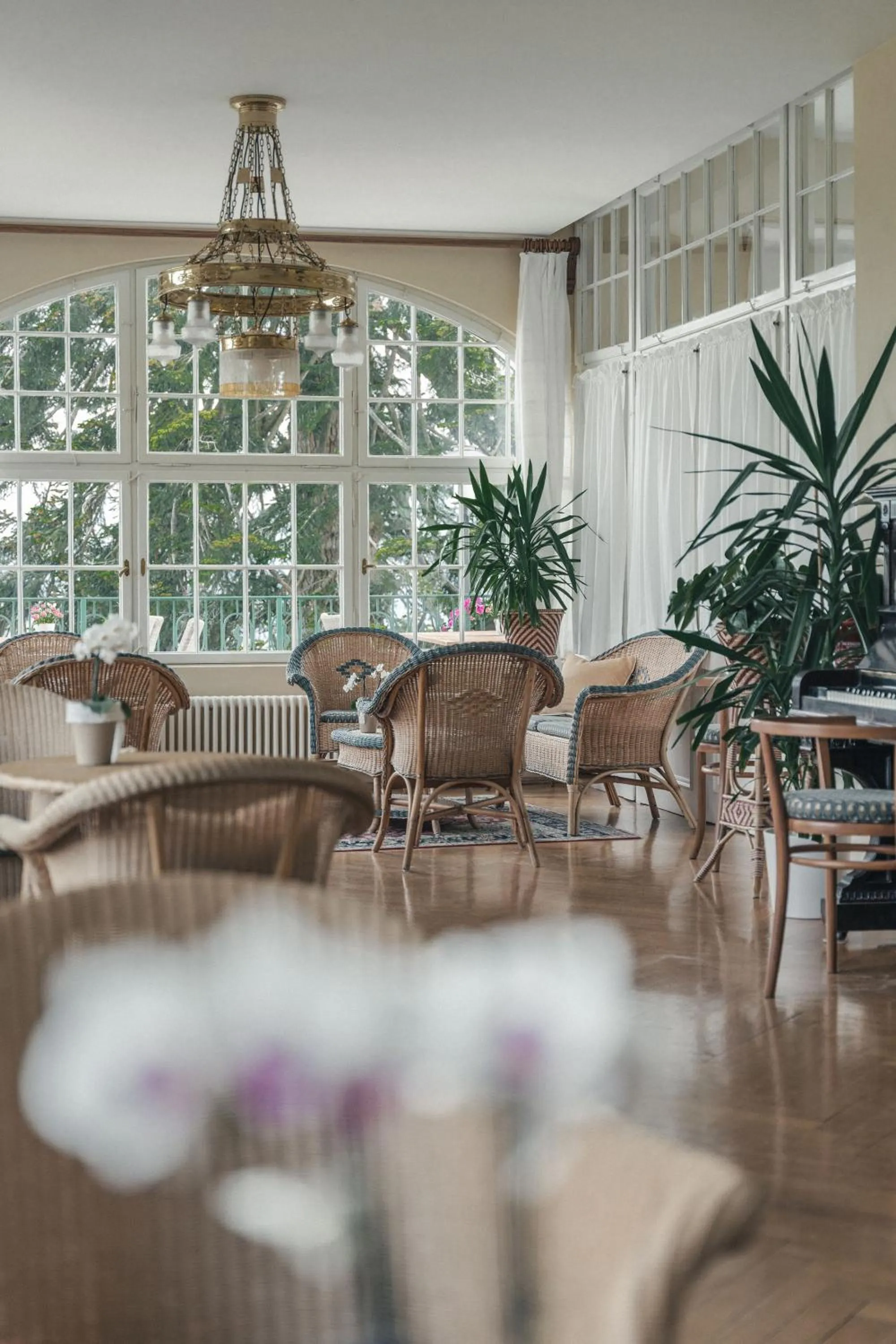 Communal lounge/ TV room in Parkhotel Holzner