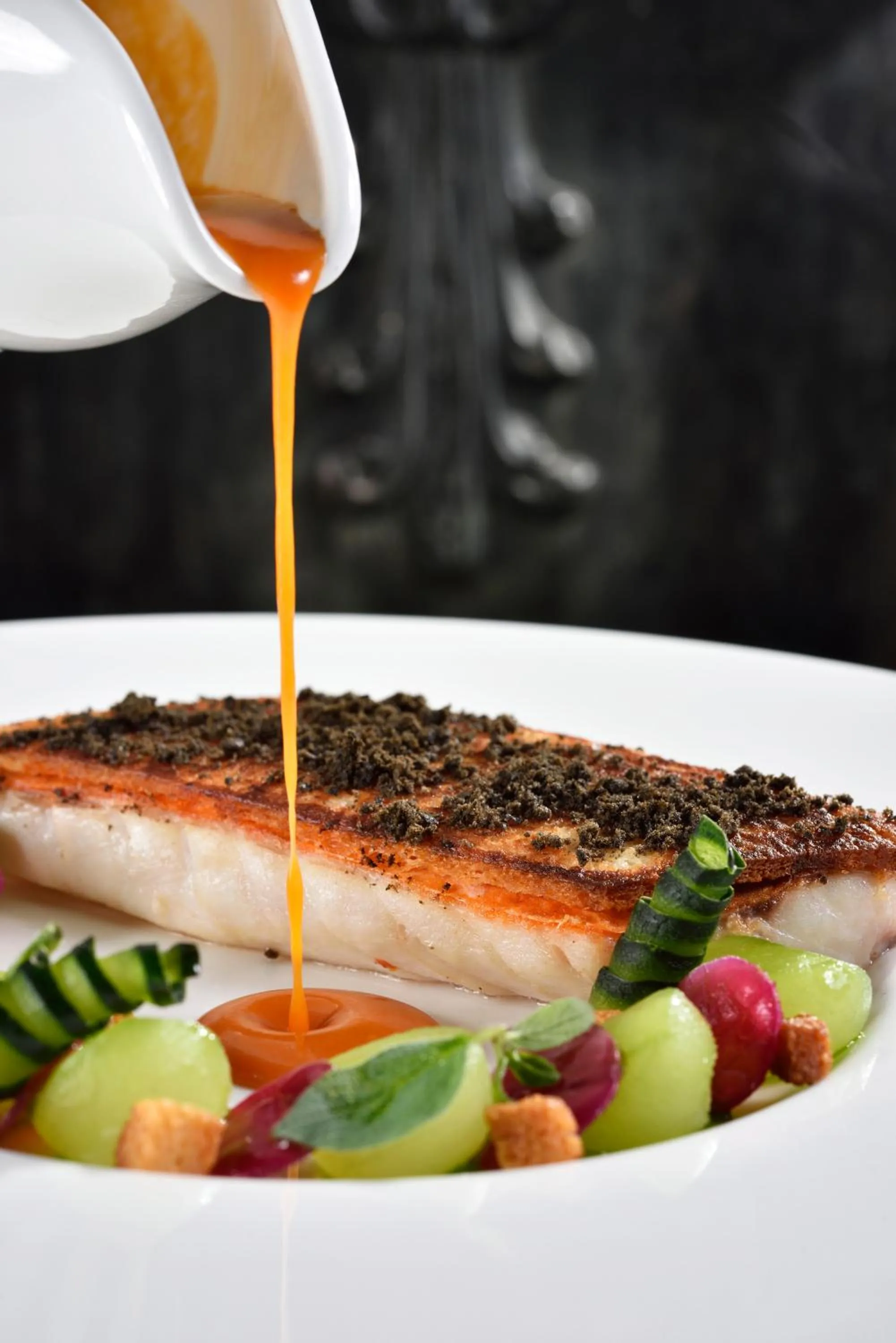 kitchen in Villa Cortine Palace Relais Chateaux