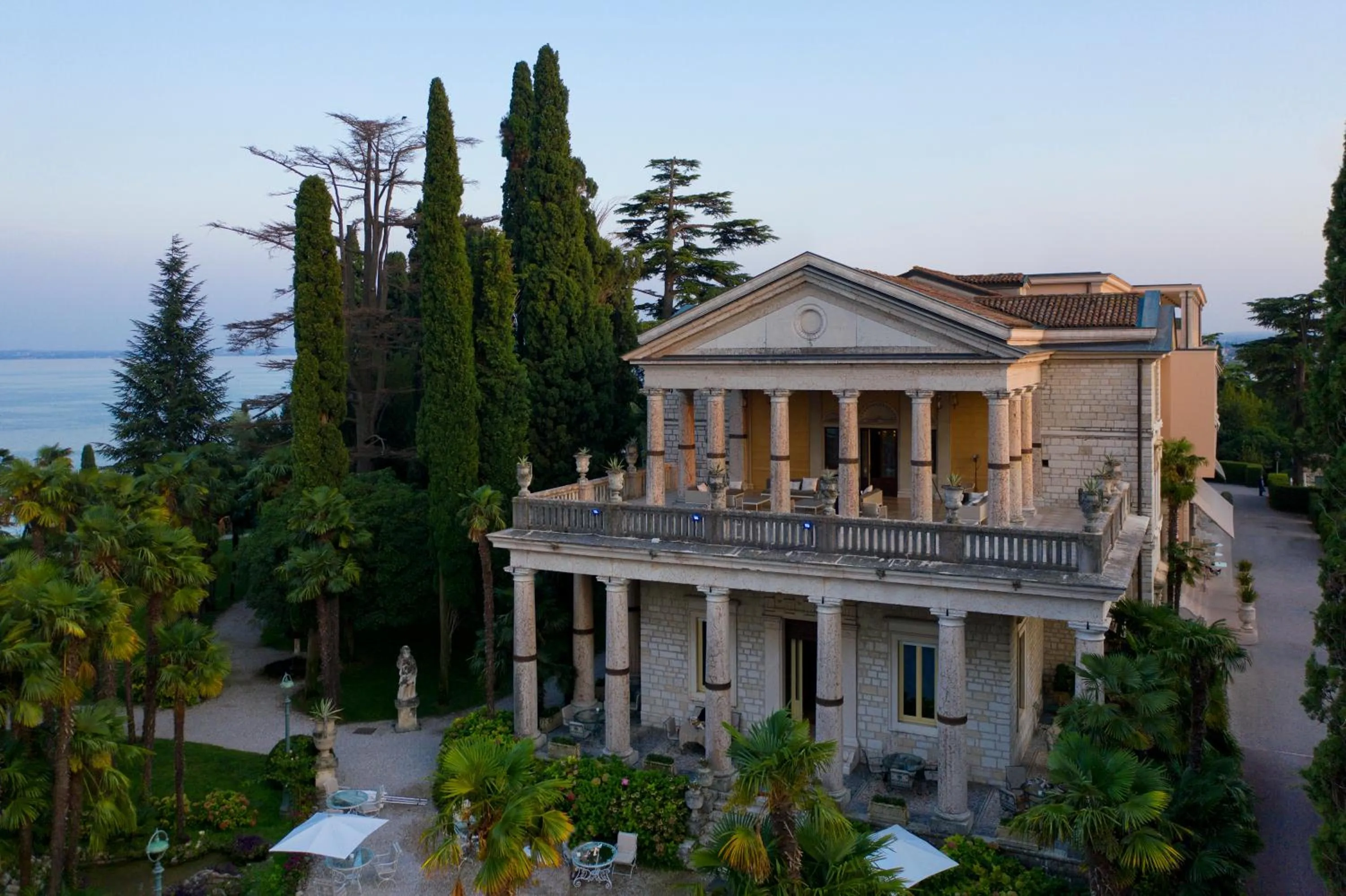 Property building in Villa Cortine Palace Relais Chateaux
