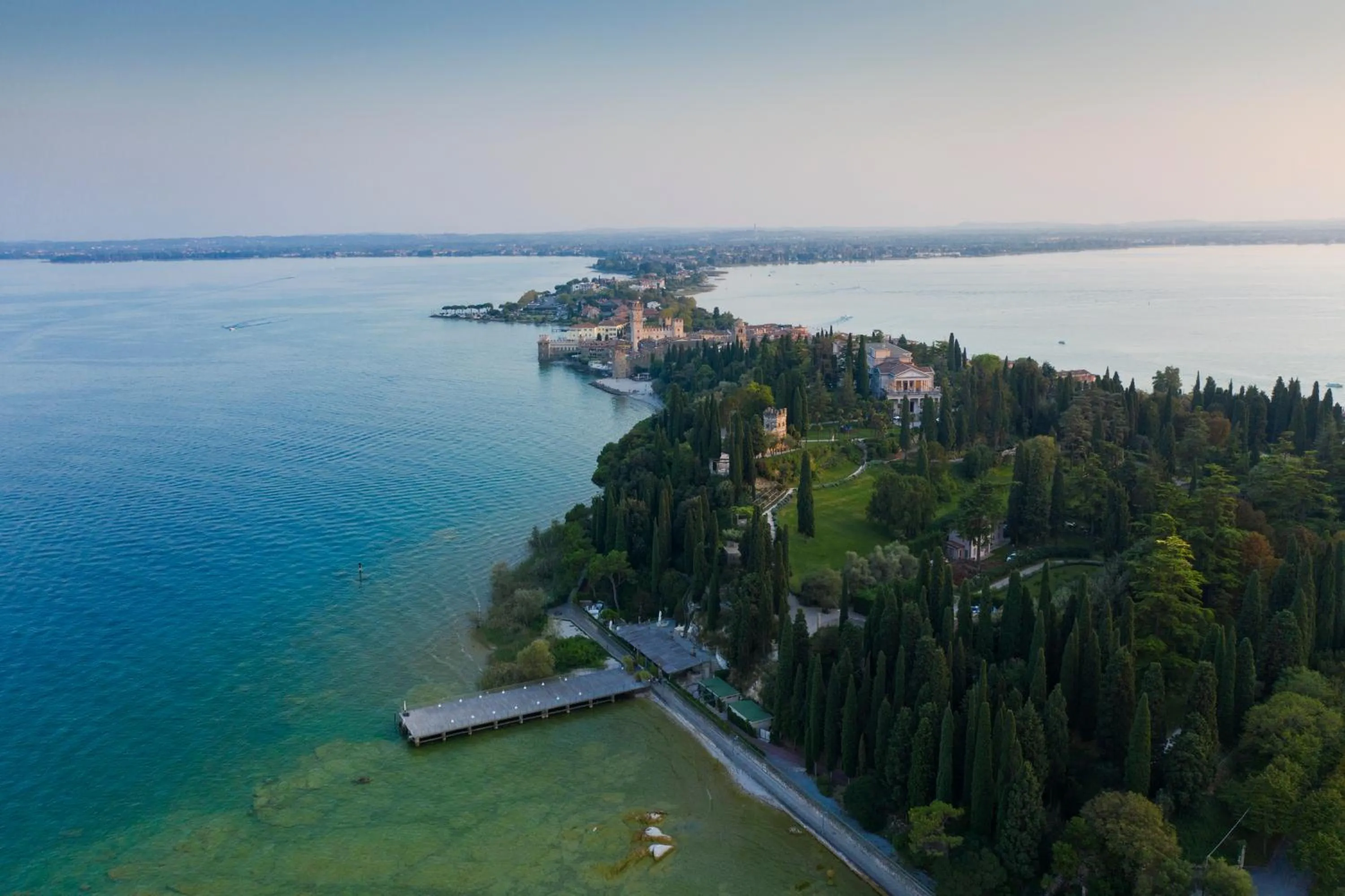 Bird's eye view in Villa Cortine Palace Relais Chateaux