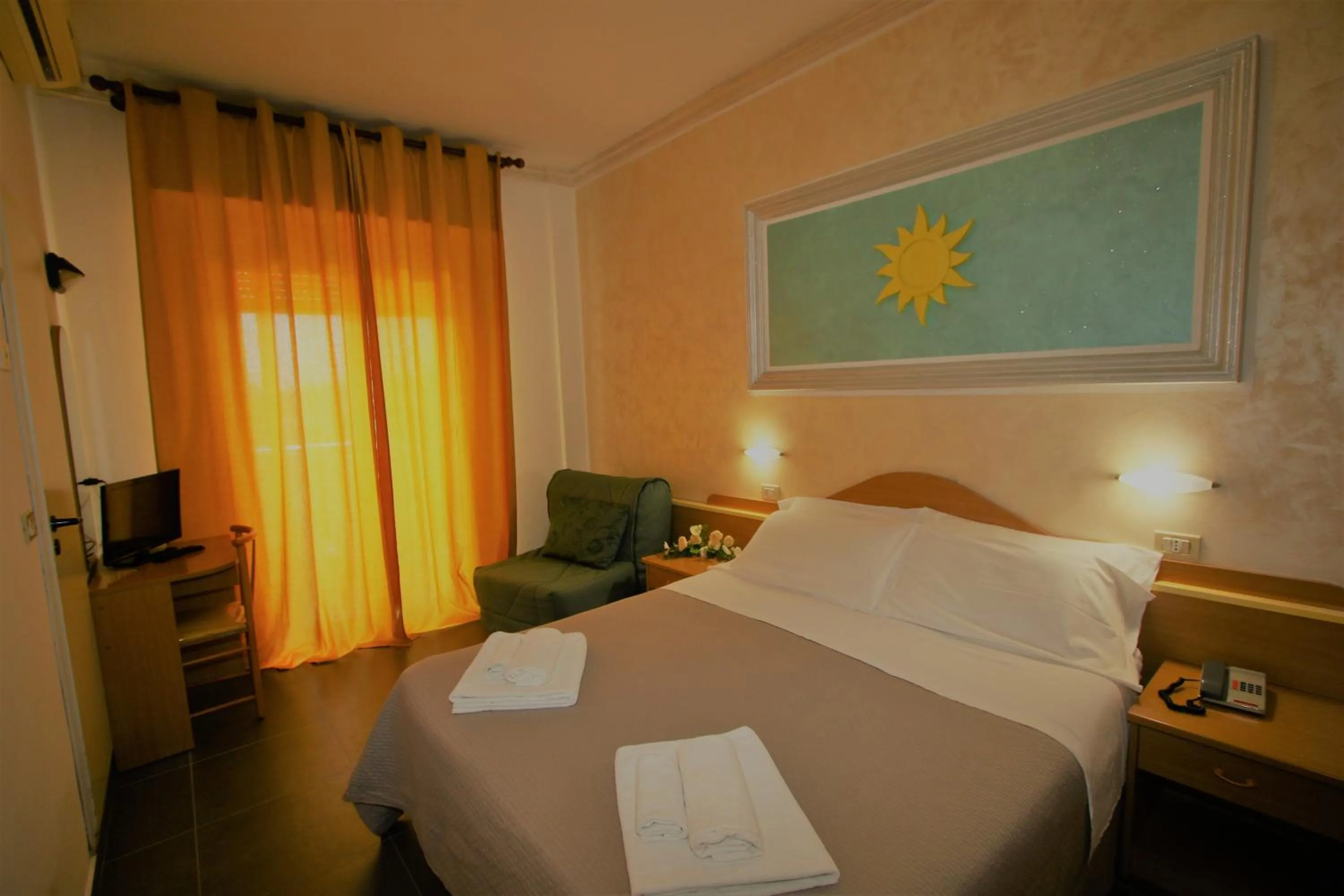 Bed in Hotel De Amicis