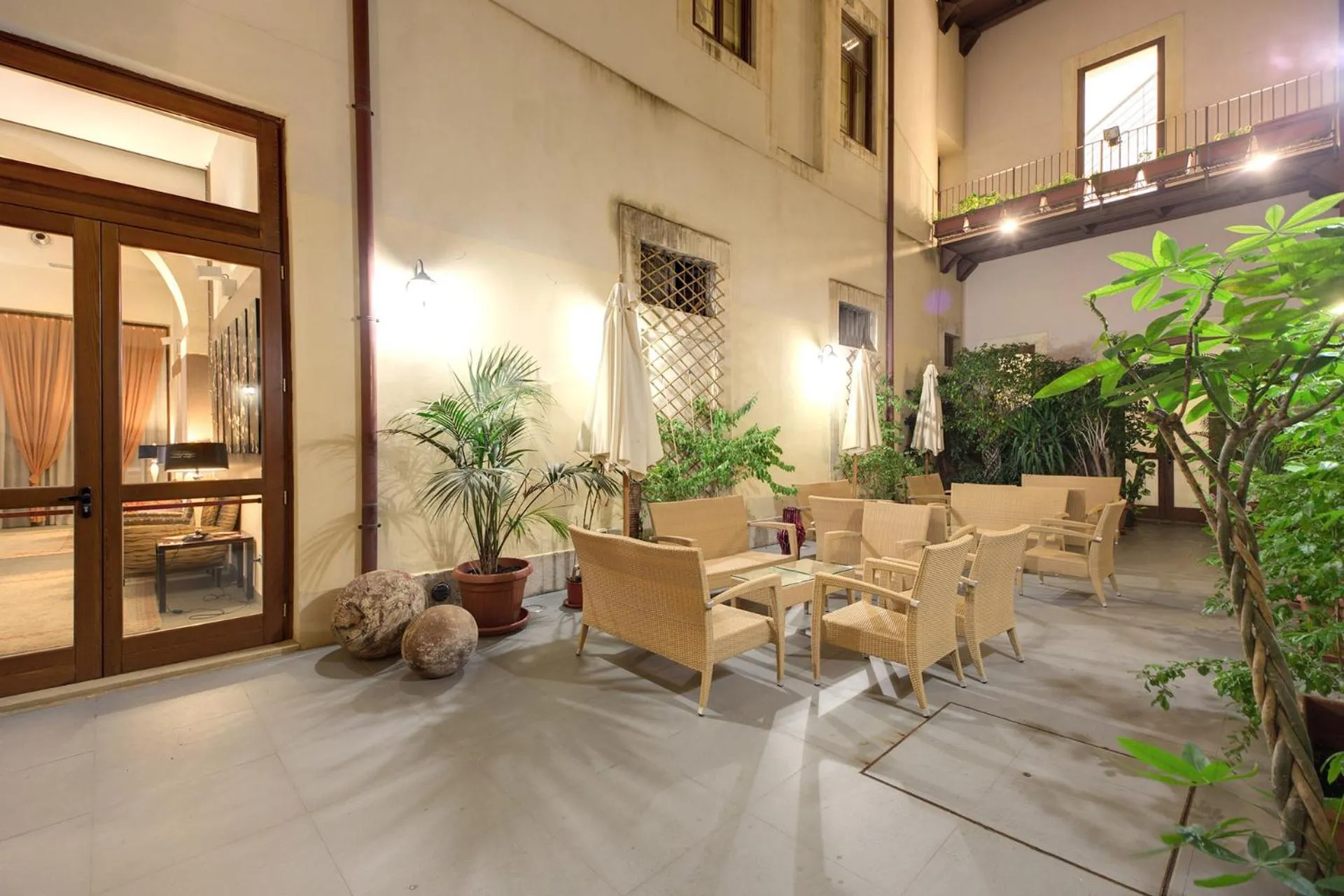 Patio in Grande Albergo Alfeo