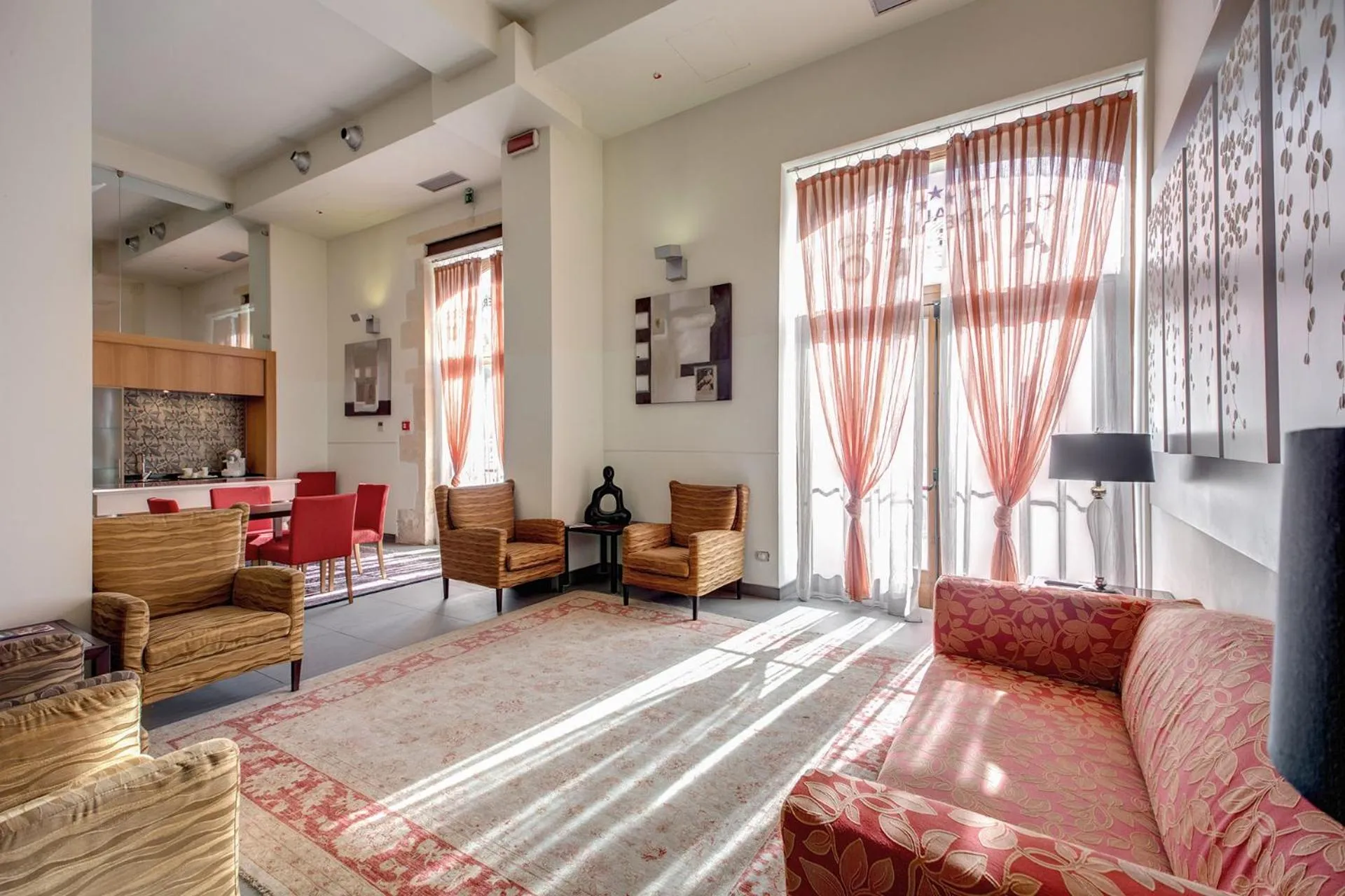 Lobby or reception, Bed in Grande Albergo Alfeo