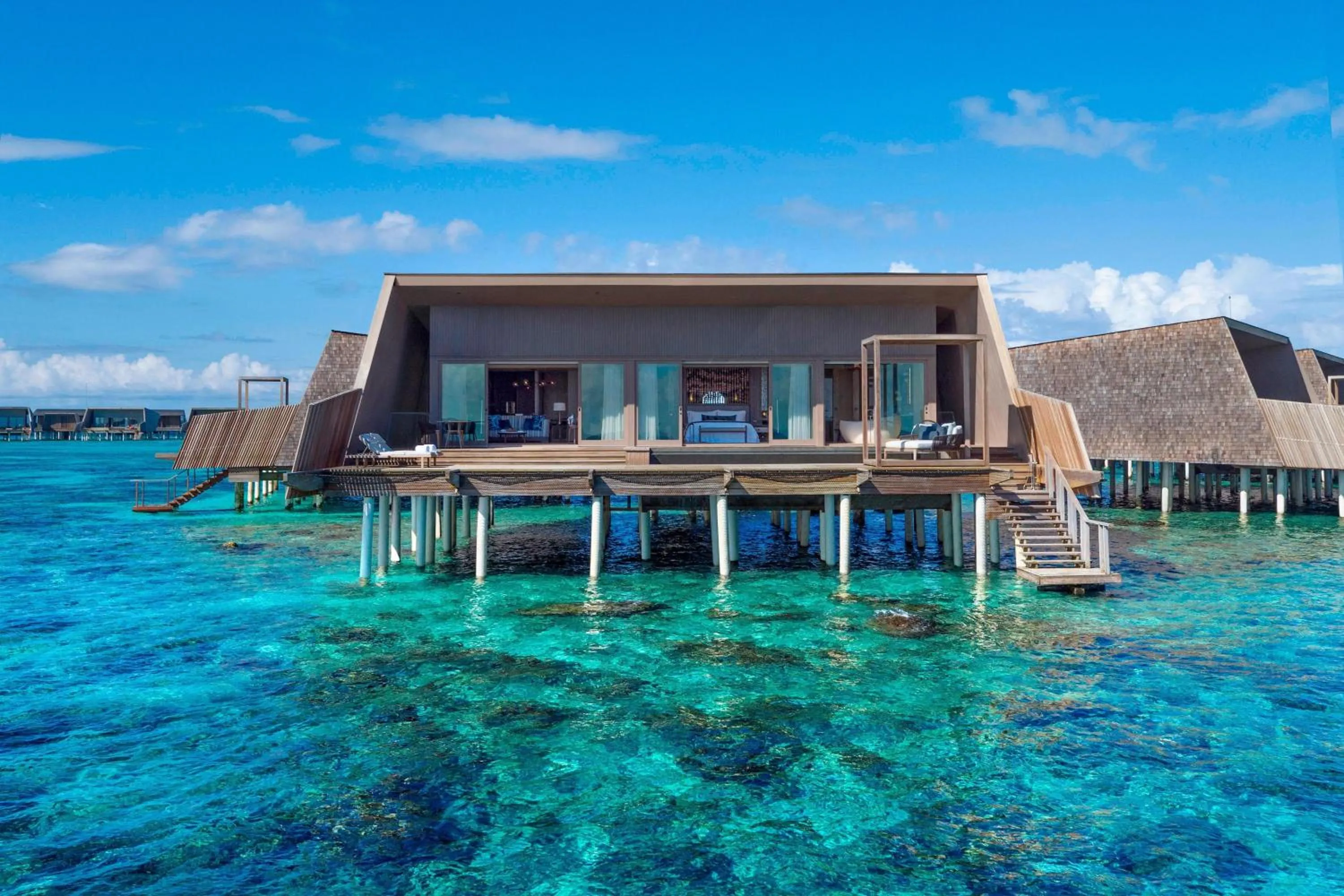 Swimming pool in The St. Regis Maldives Vommuli Resort