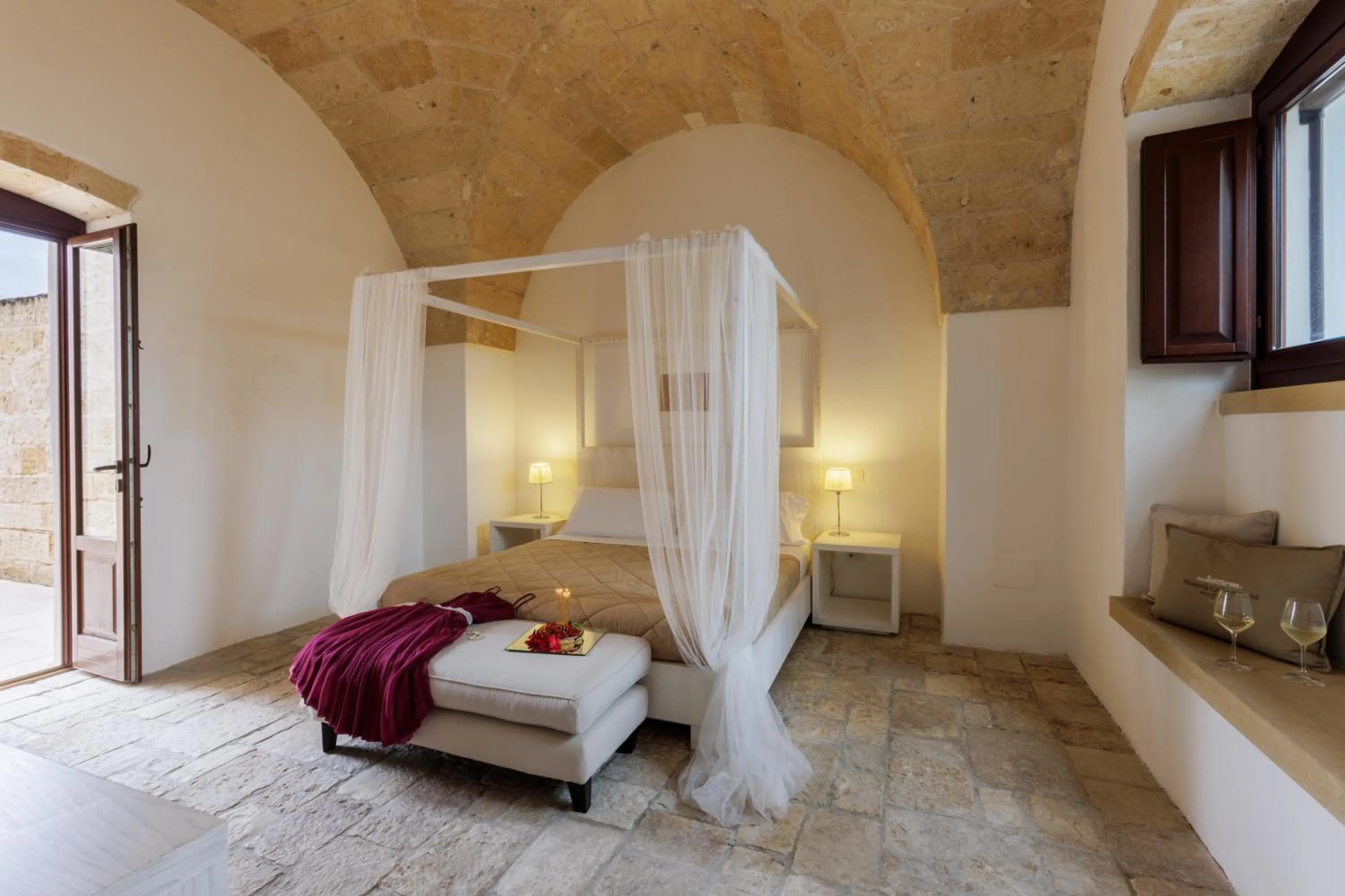 Bed in Masseria Corda Di Lana Hotel & Resort