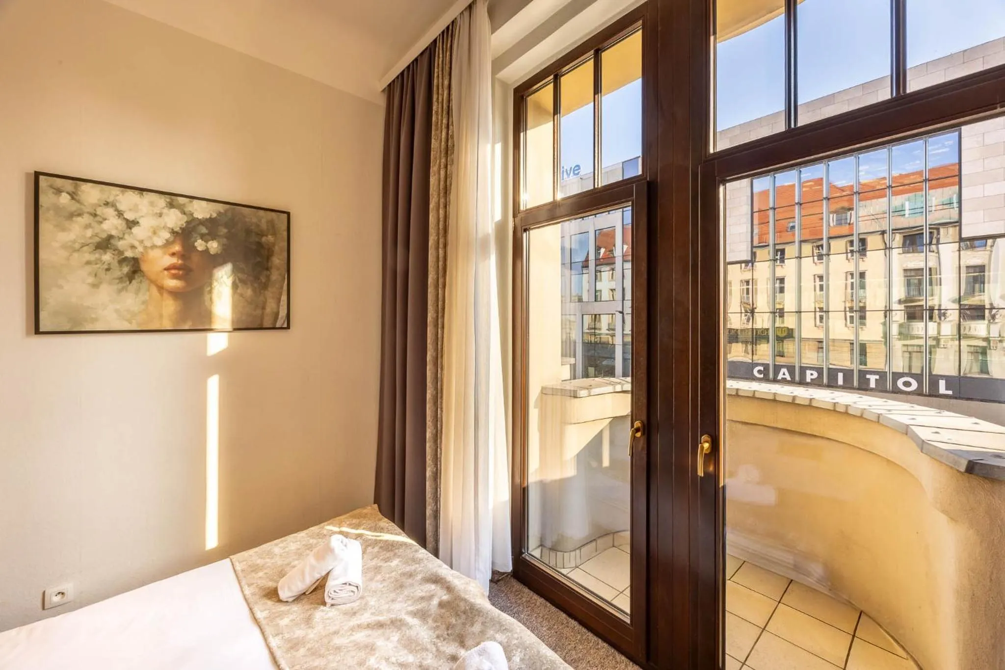 City view, Bed in Hotel Polonia Centrum