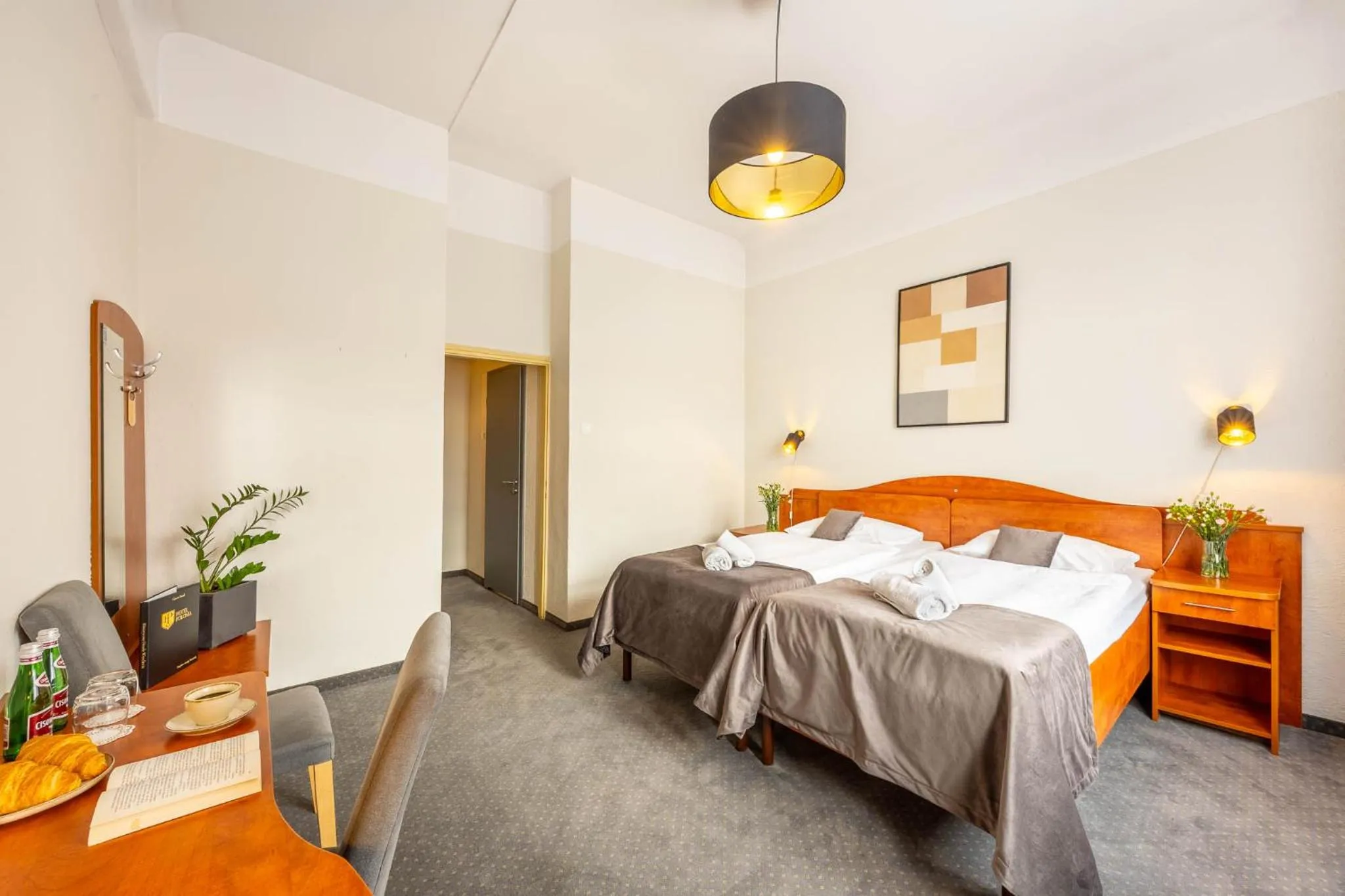 Bed in Hotel Polonia Centrum