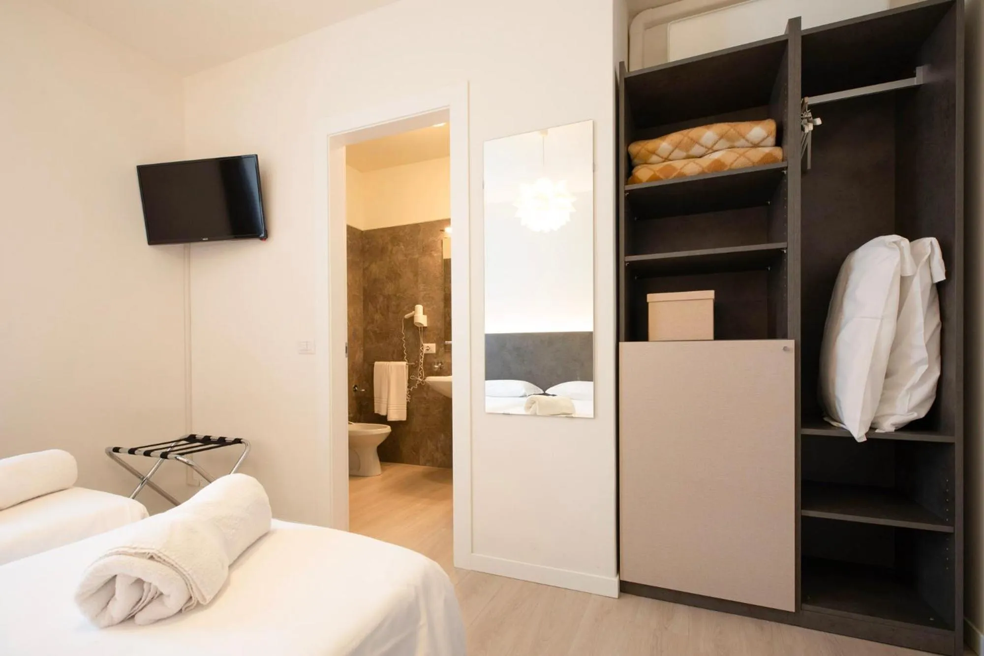 wardrobe, Bed in Hotel dell'Angelo