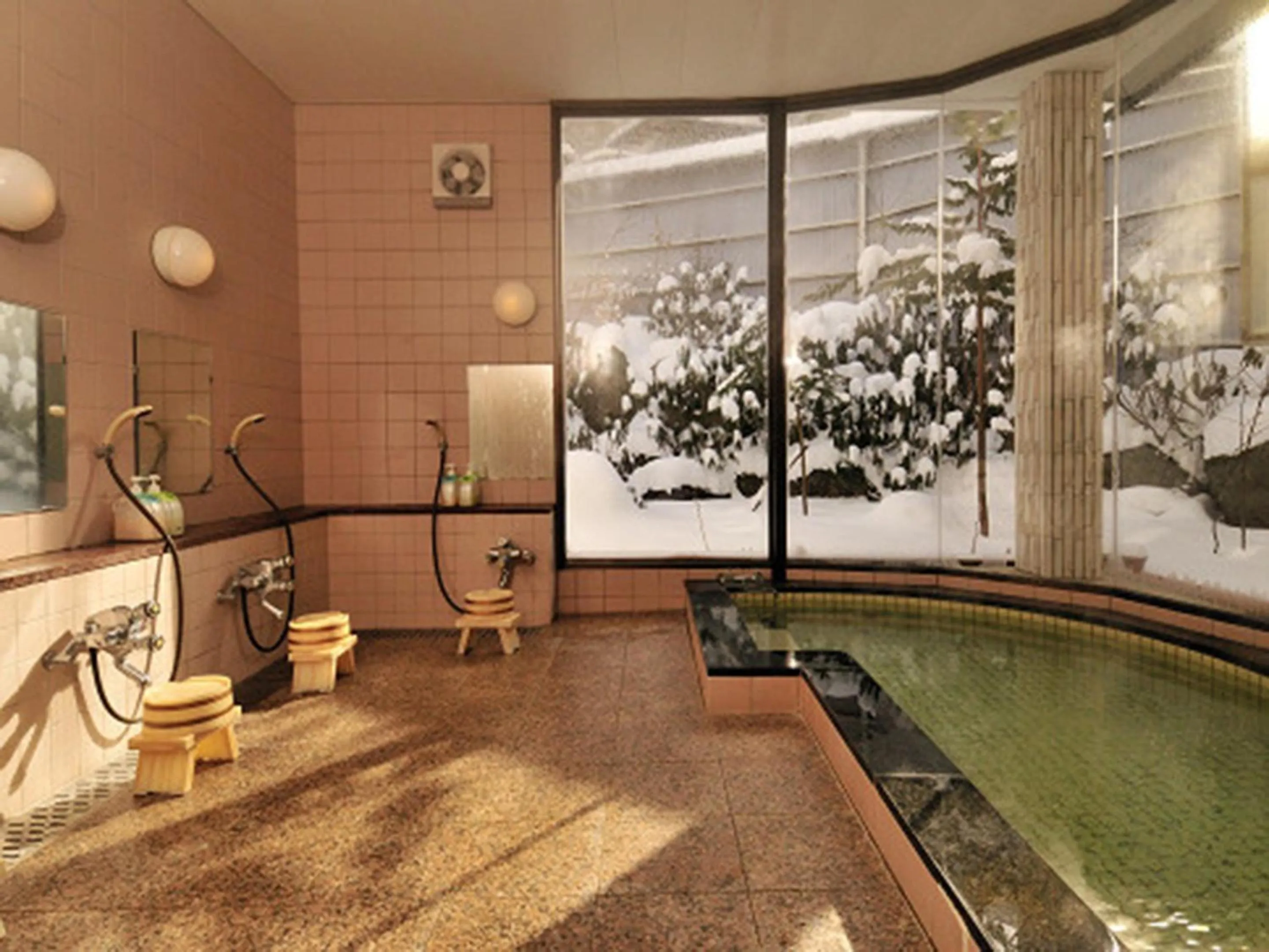 Hot Spring Bath in Kimimachisou