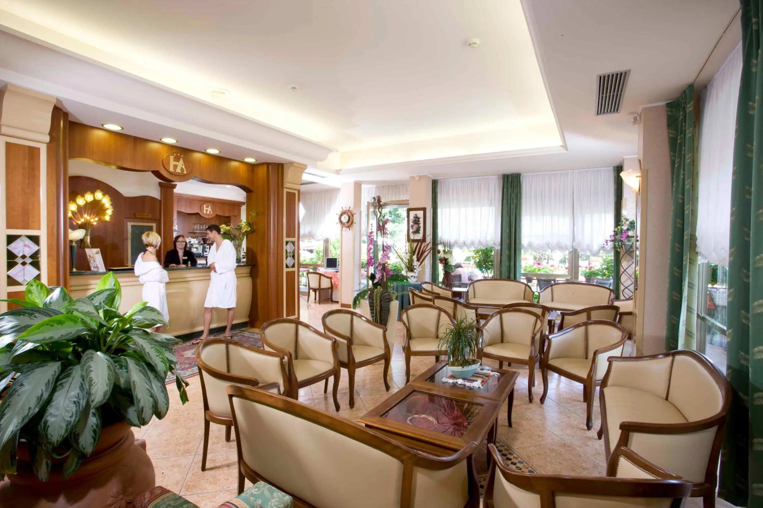 Lobby or reception in Hotel Apollo