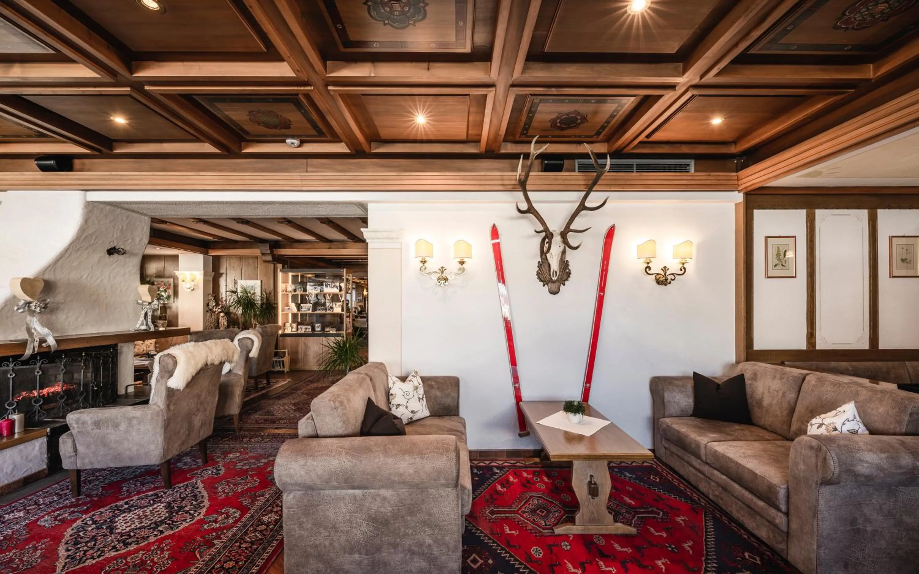 Lobby or reception in Hotel Ladinia