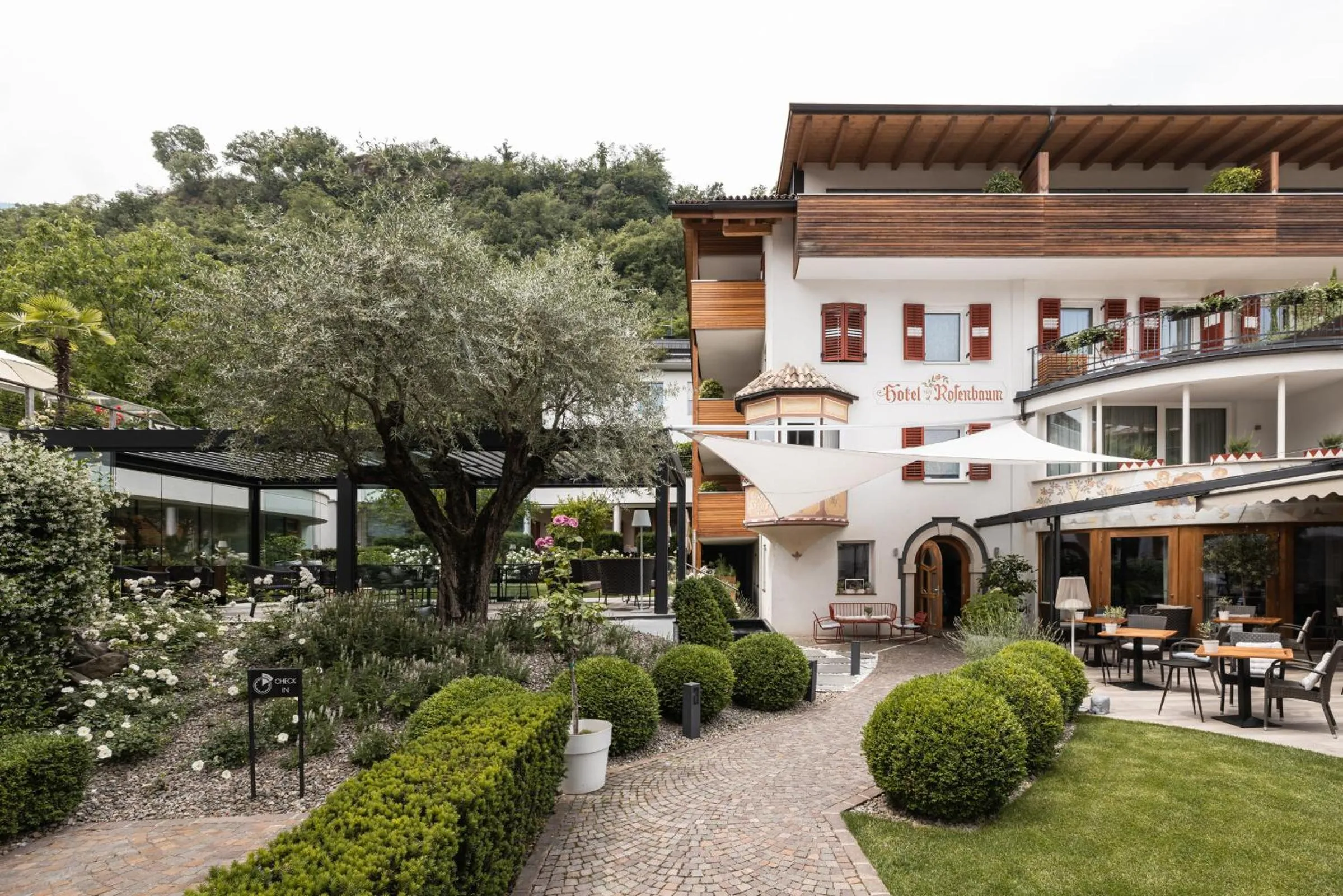 Patio in Boutique Hotel Zum Rosenbaum