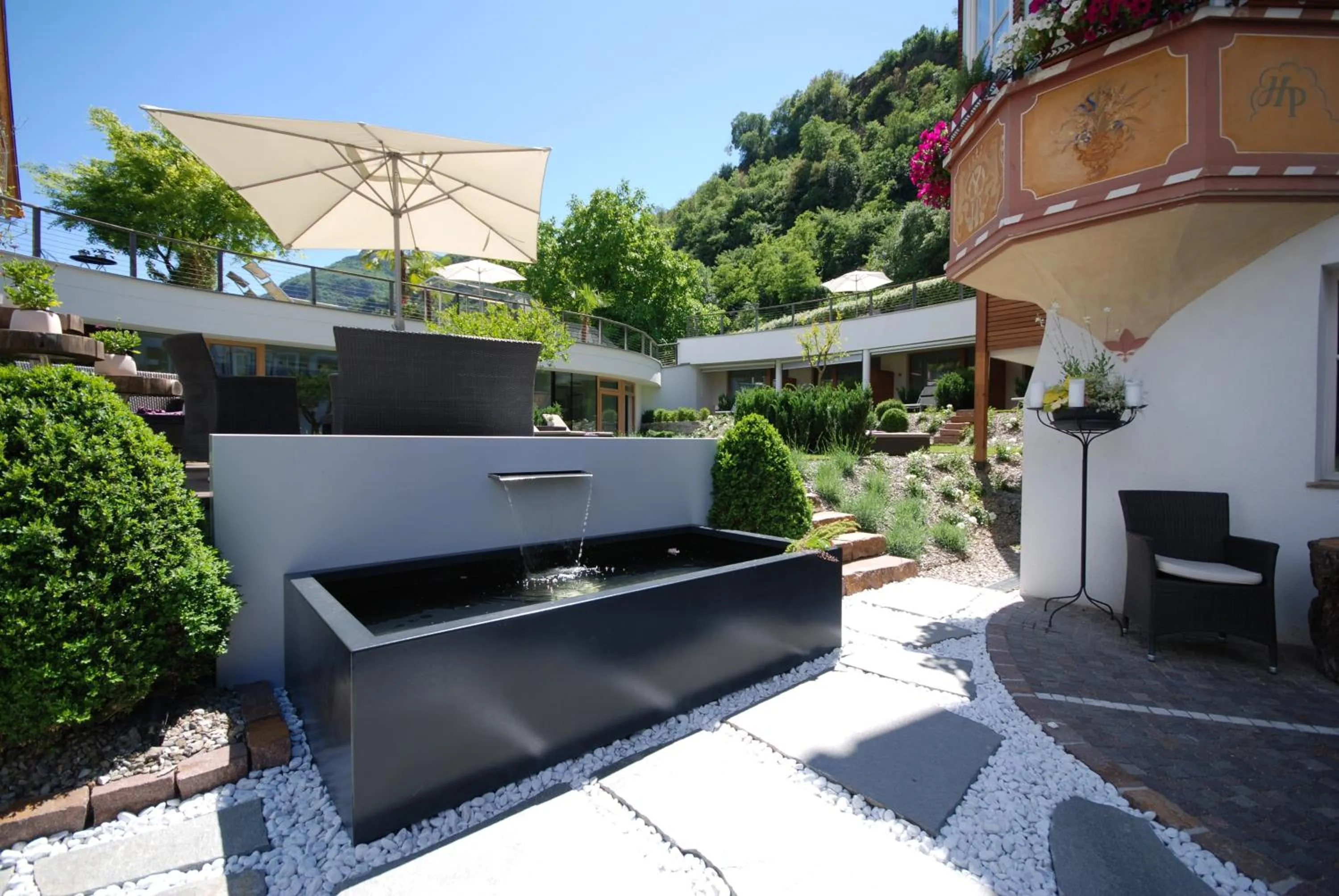 Patio in Boutique Hotel Zum Rosenbaum