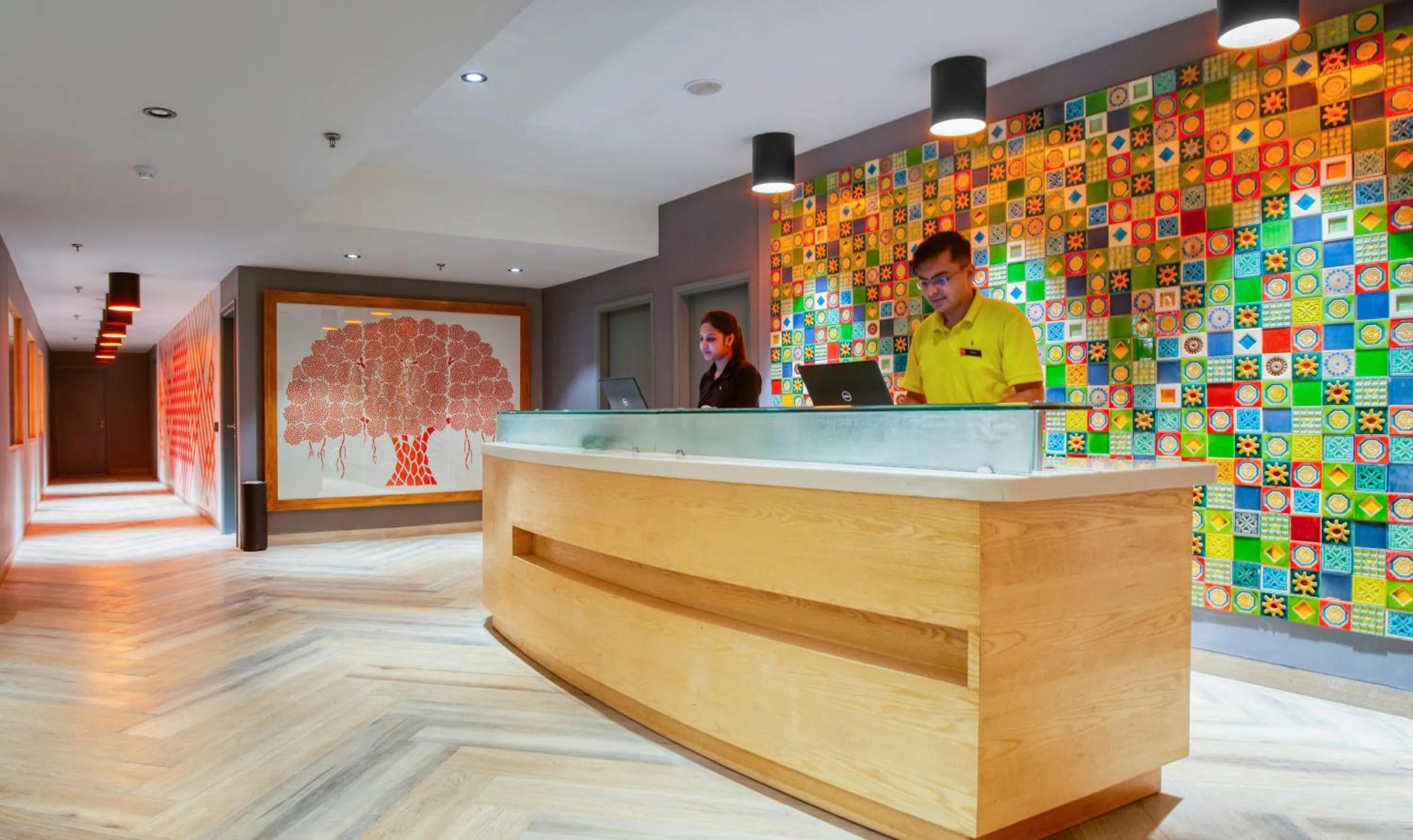 Lobby or reception in GINGER Noida City Center