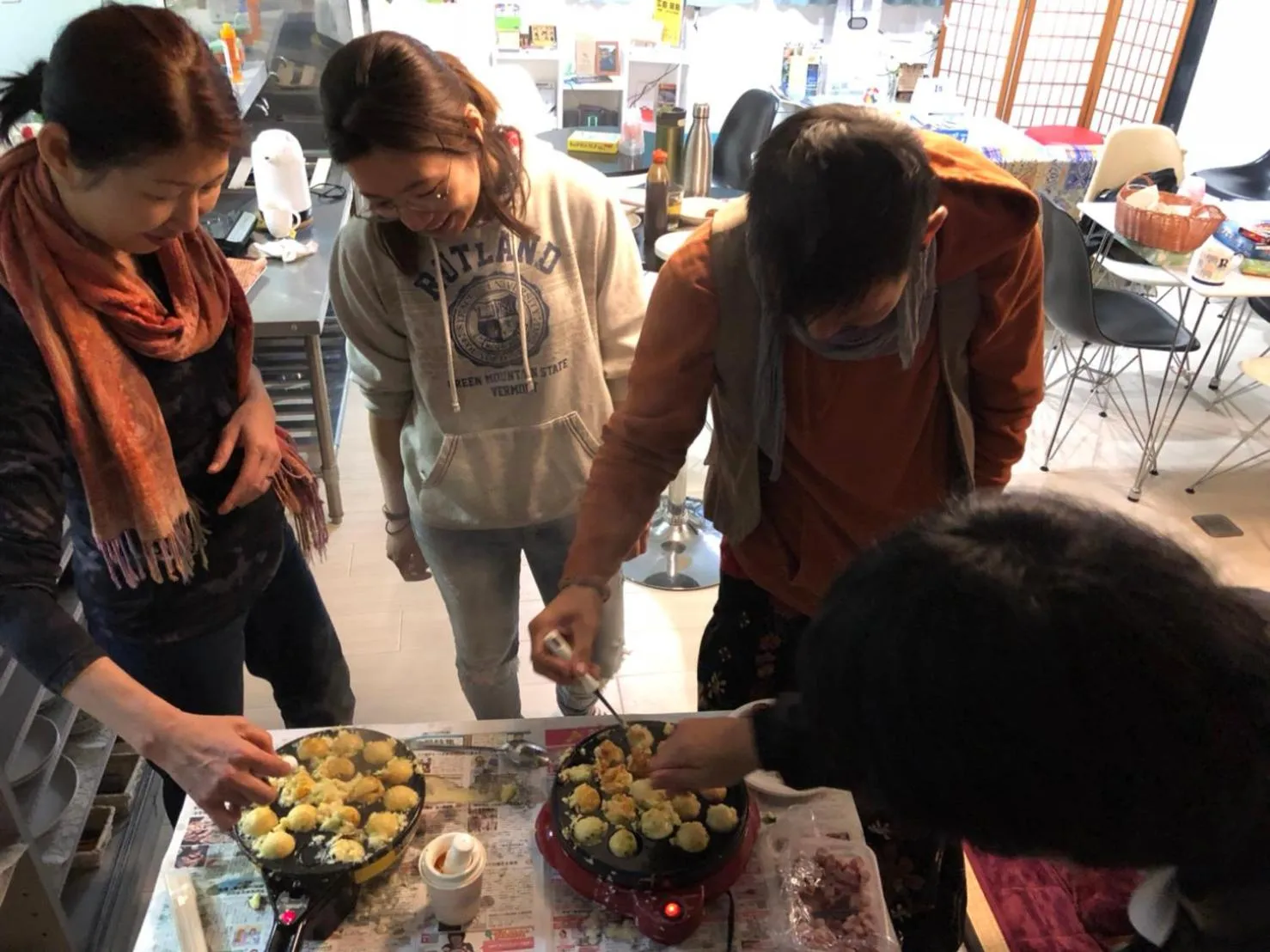 group of guests in OUCHI HOTEL Yokogawa
