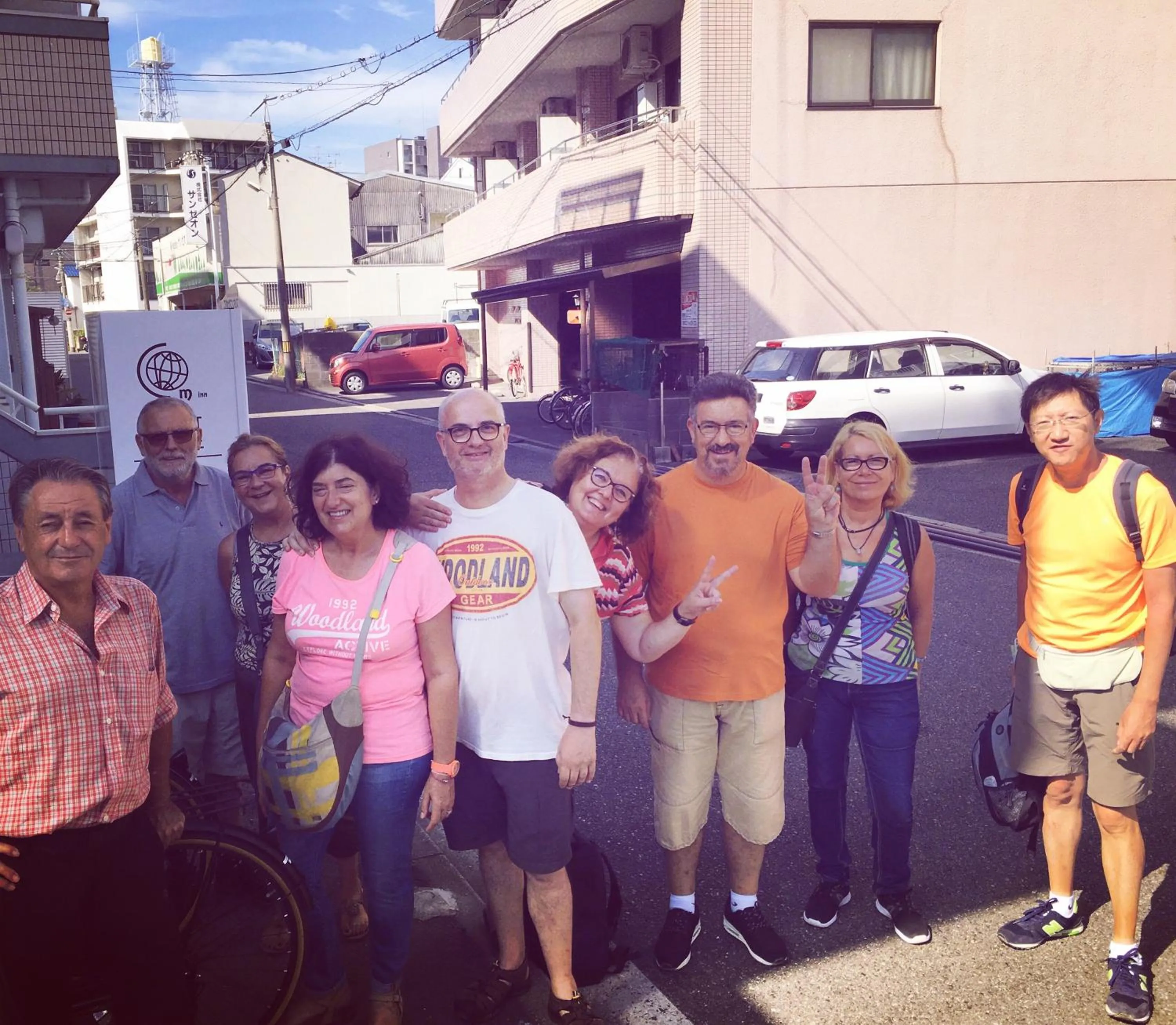 group of guests in OUCHI HOTEL Yokogawa