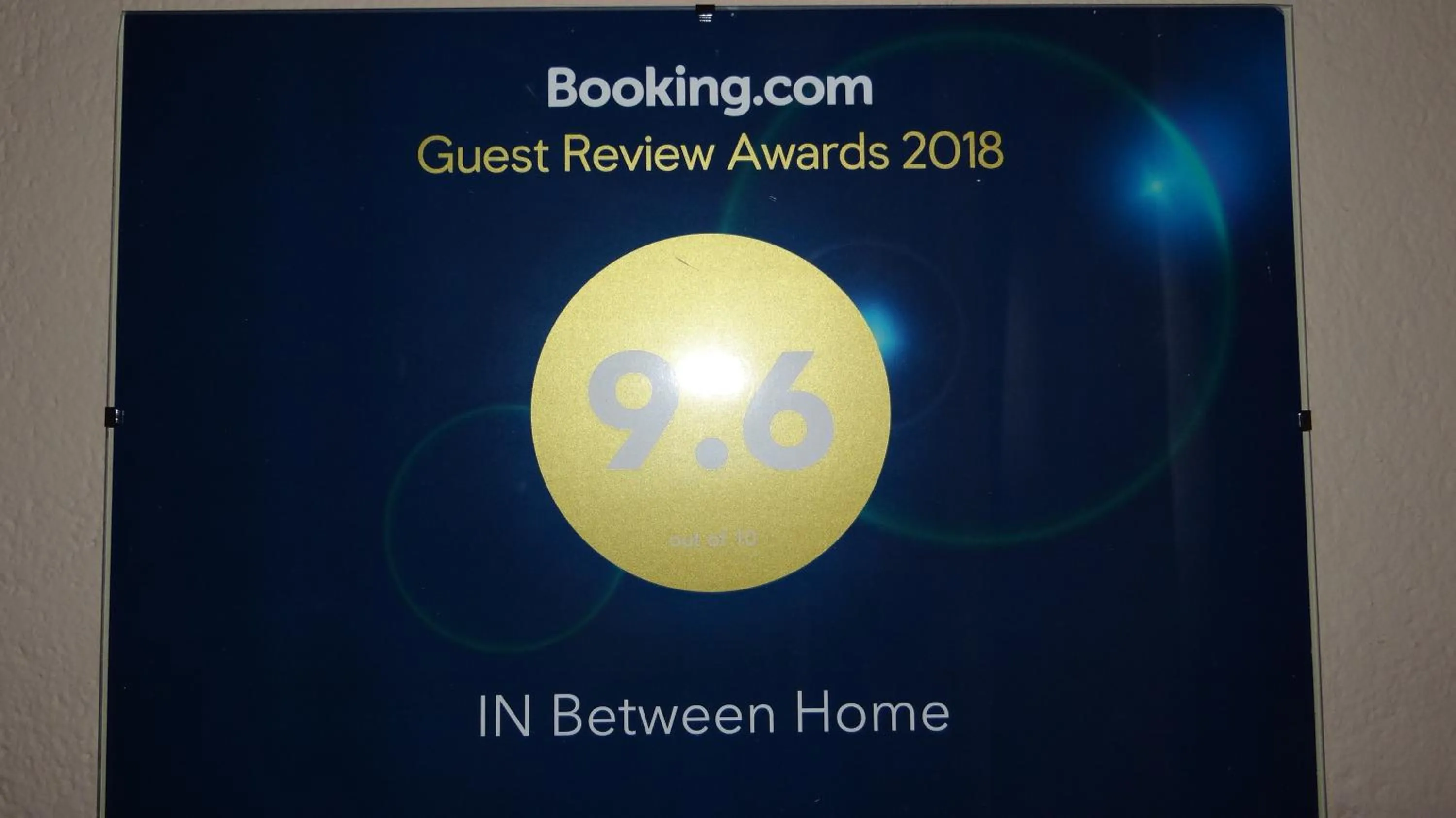 Certificate/Award in In Between Home
