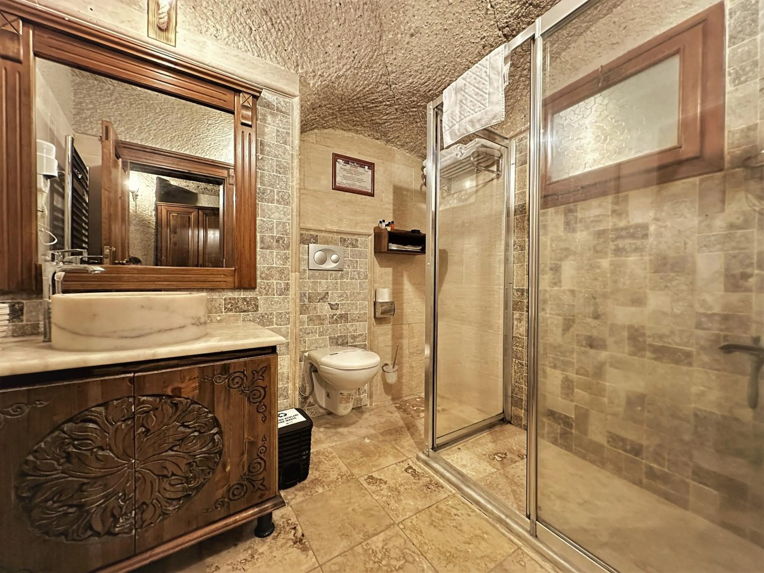 Toilet in Stone House Cave Hotel