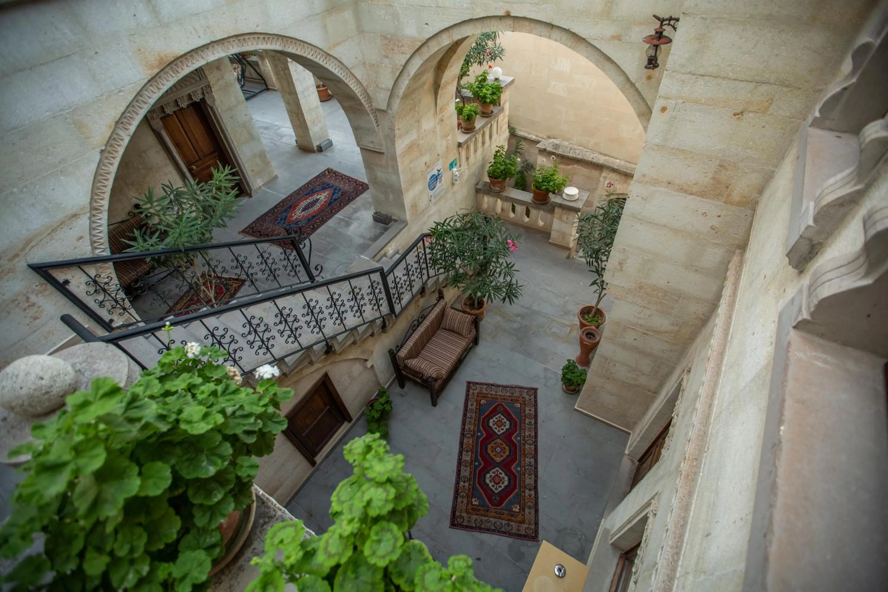 Garden in Stone House Cave Hotel