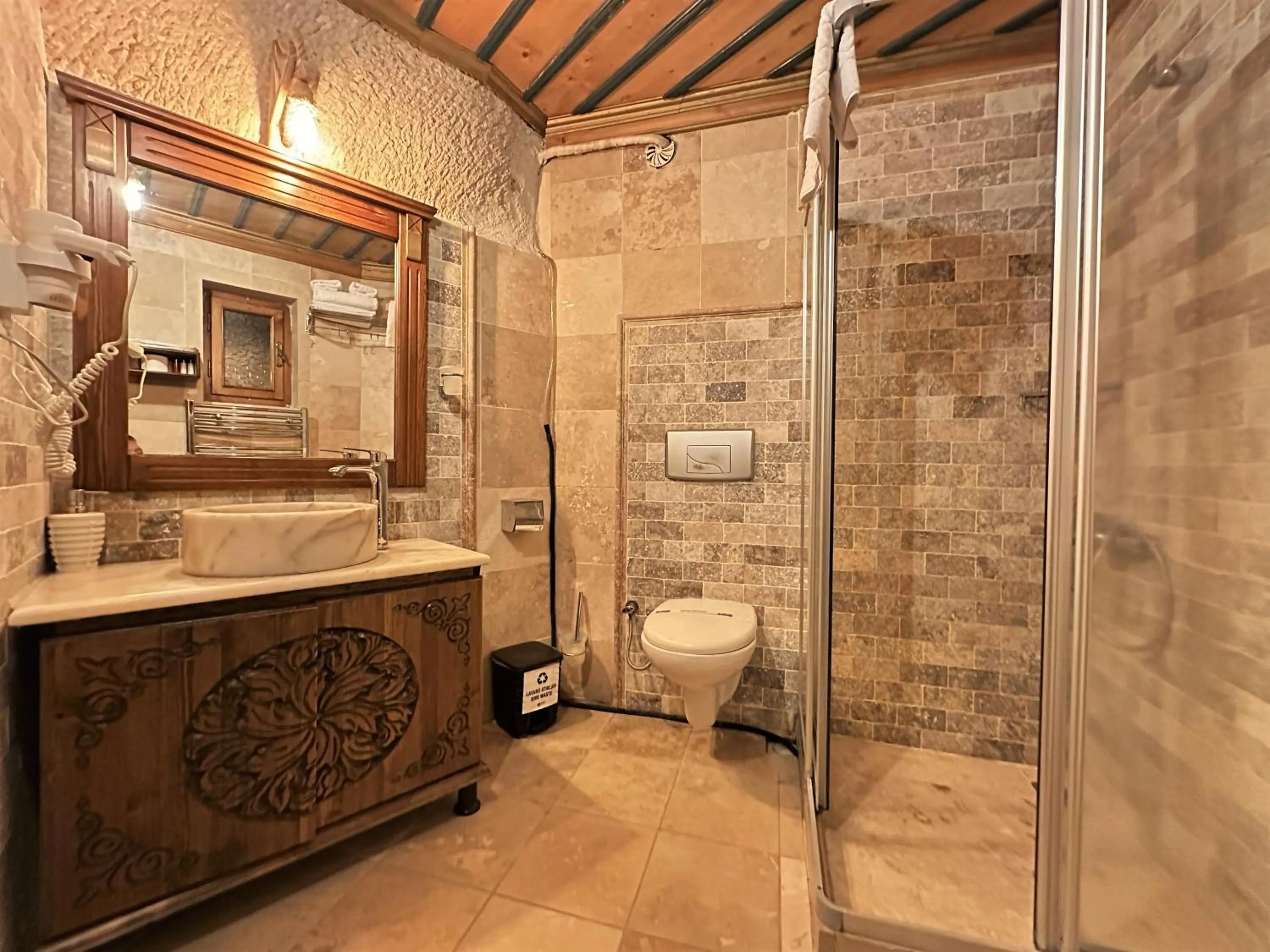 Toilet in Stone House Cave Hotel