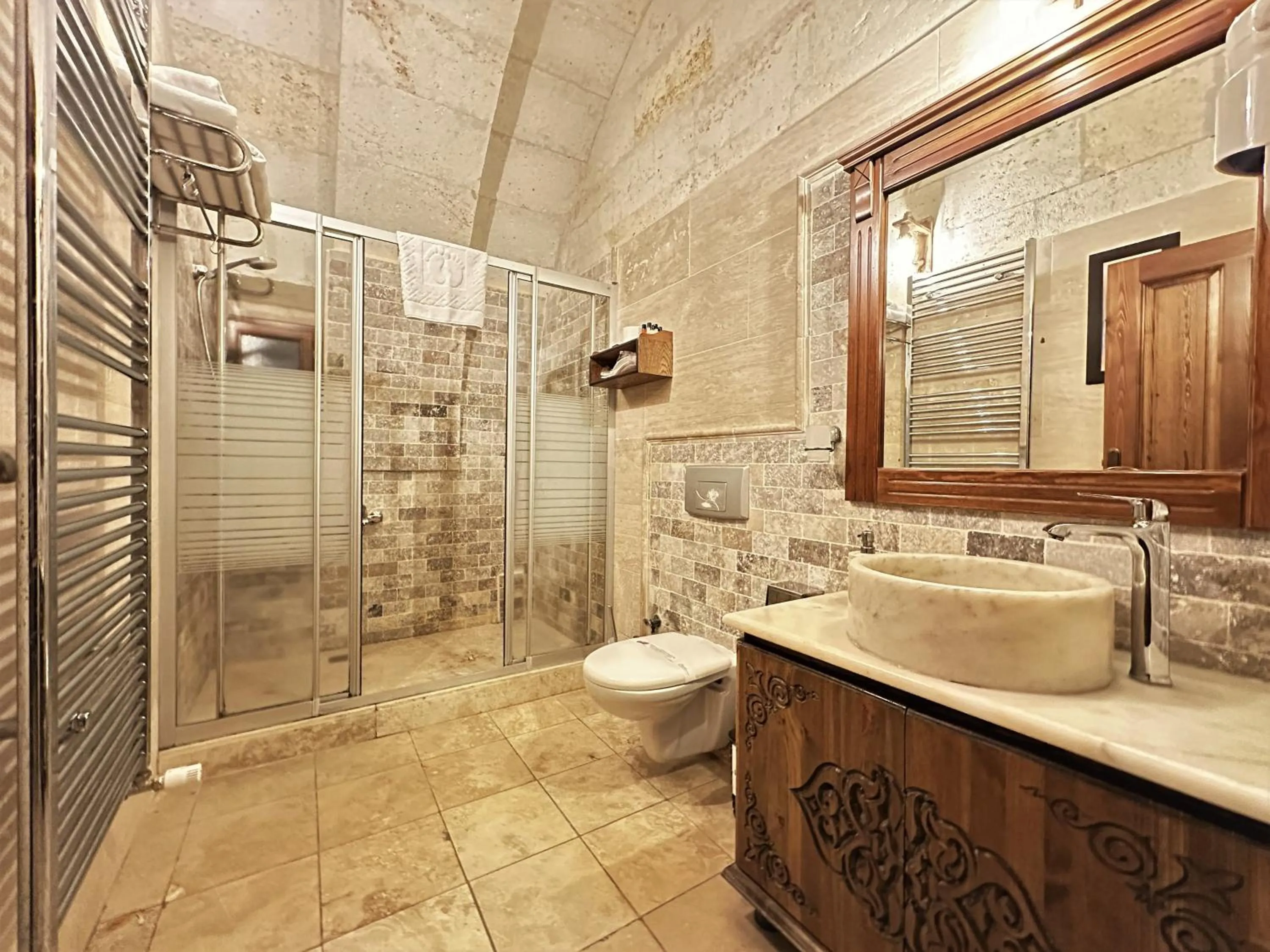 Toilet in Stone House Cave Hotel