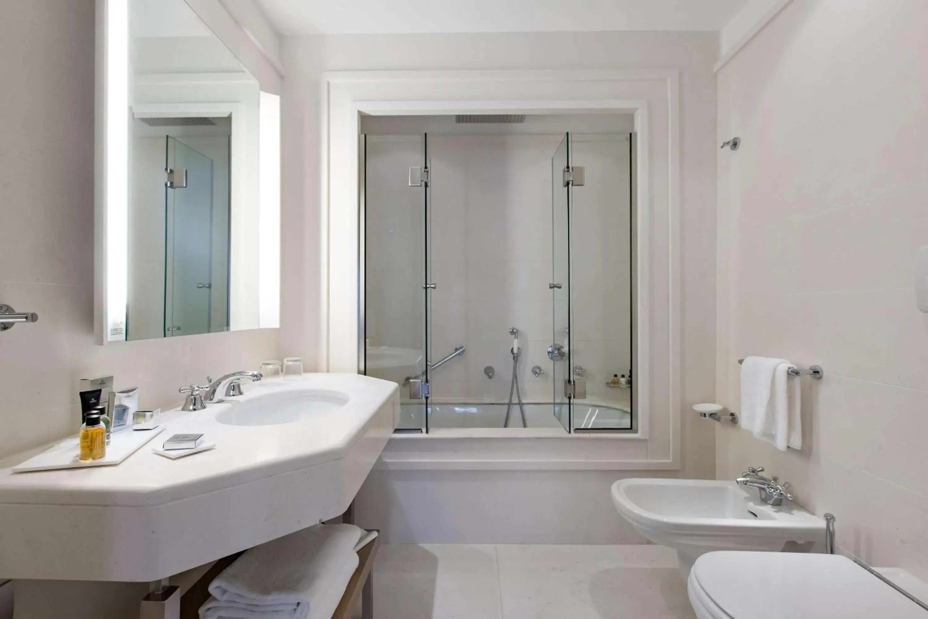 Bathroom in Grand Hotel Savoia Cortina d'Ampezzo, A Radisson Collection Hotel Bathroom in Grand Hotel Savoia Cortina d'Ampezzo, A Radisson Collection Hotel