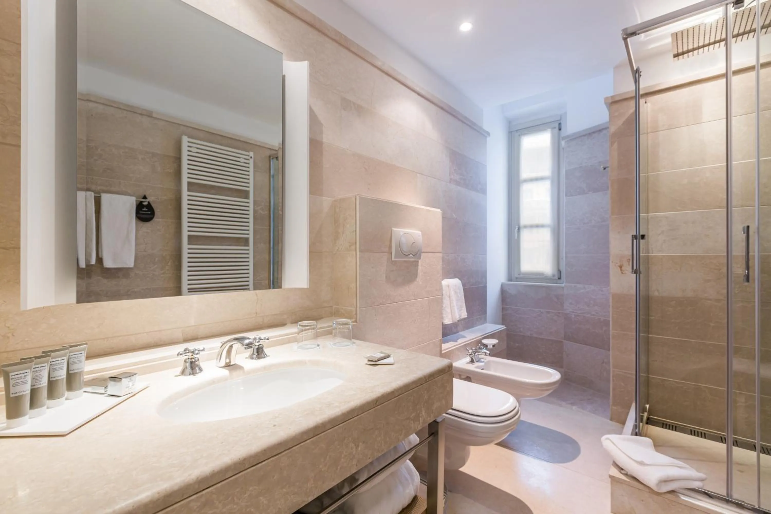 Bathroom in Grand Hotel Savoia Cortina d'Ampezzo, A Radisson Collection Hotel