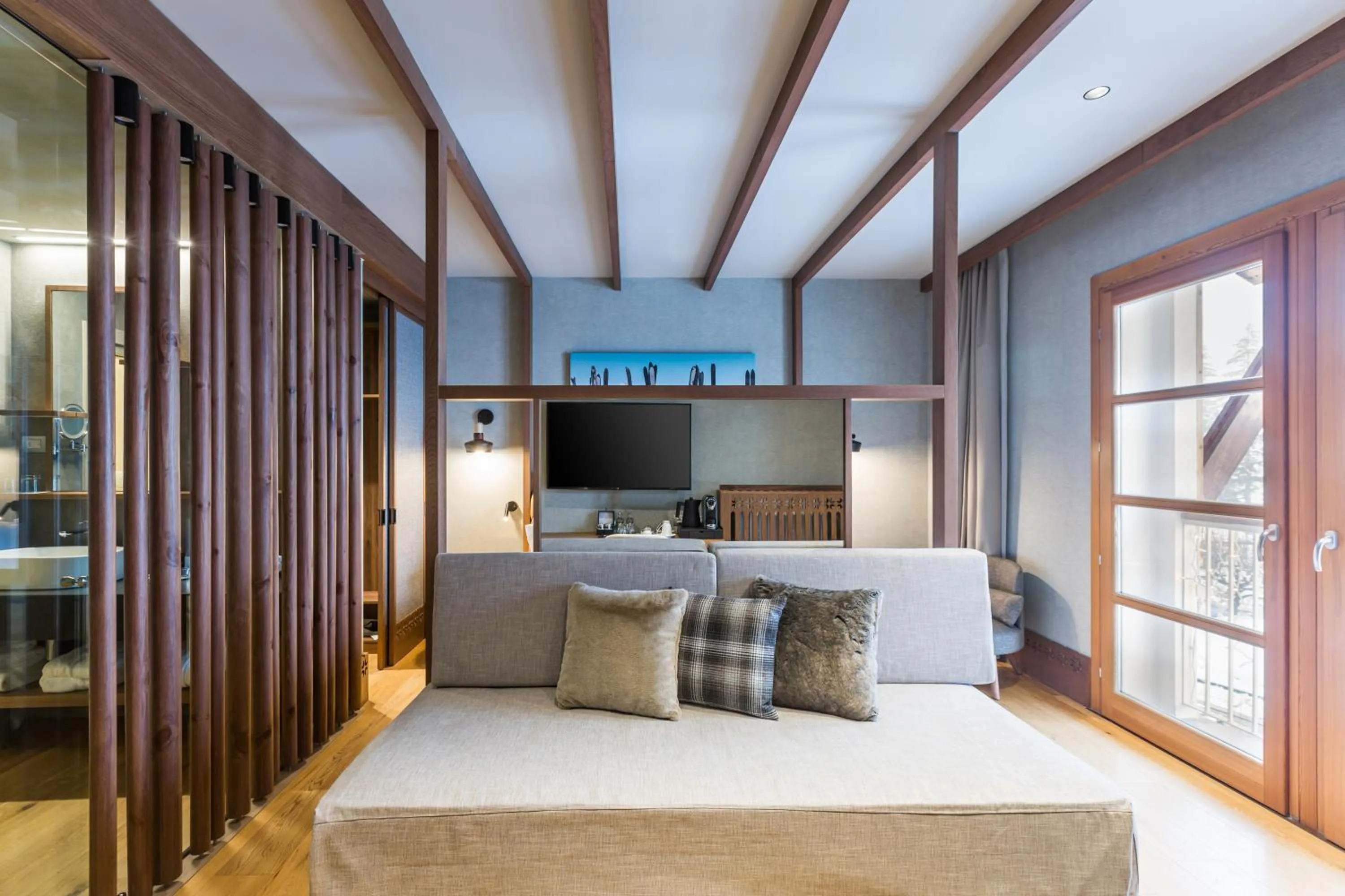 Bedroom, Bed in Grand Hotel Savoia Cortina d'Ampezzo, A Radisson Collection Hotel