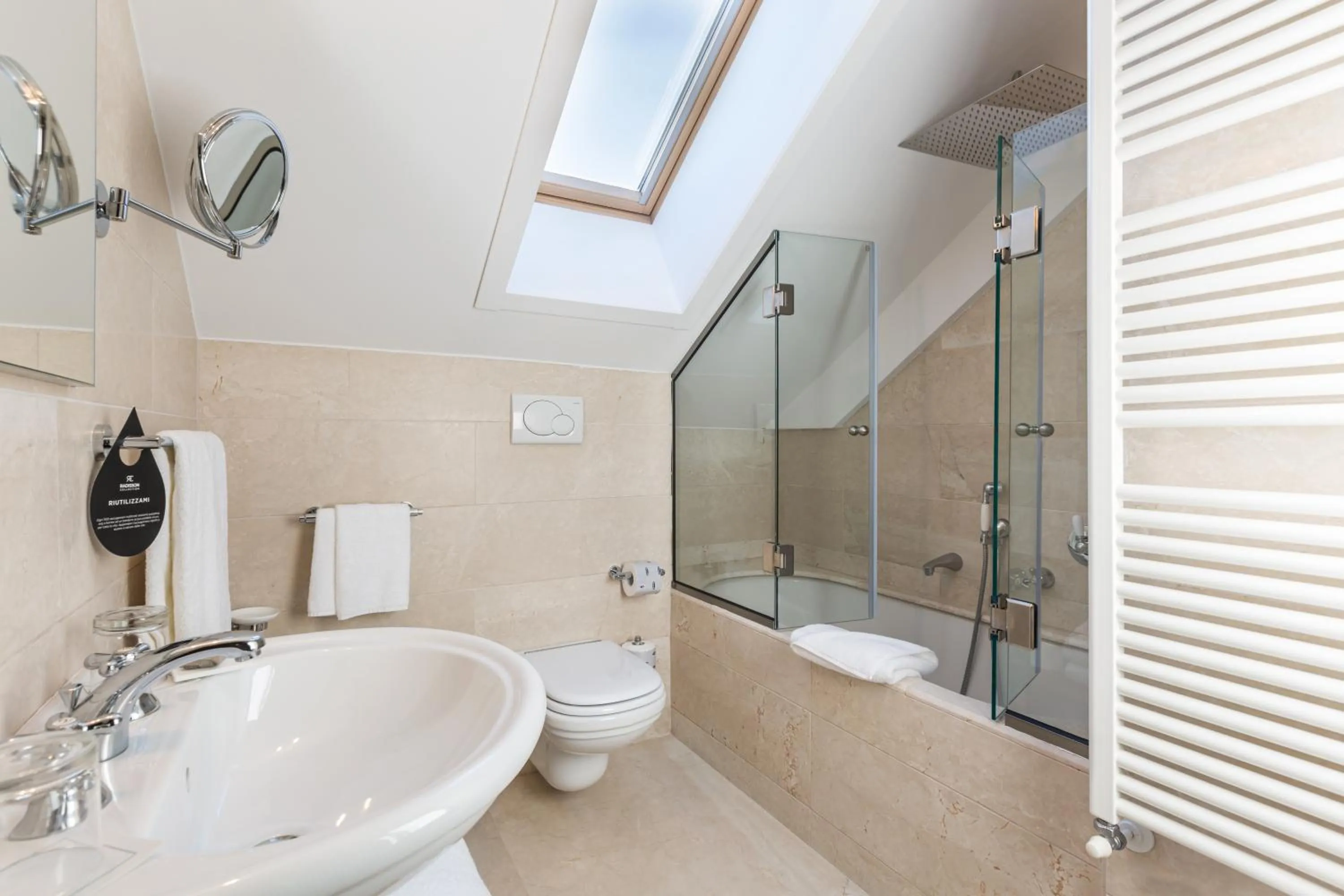 Bathroom in Grand Hotel Savoia Cortina d'Ampezzo, A Radisson Collection Hotel