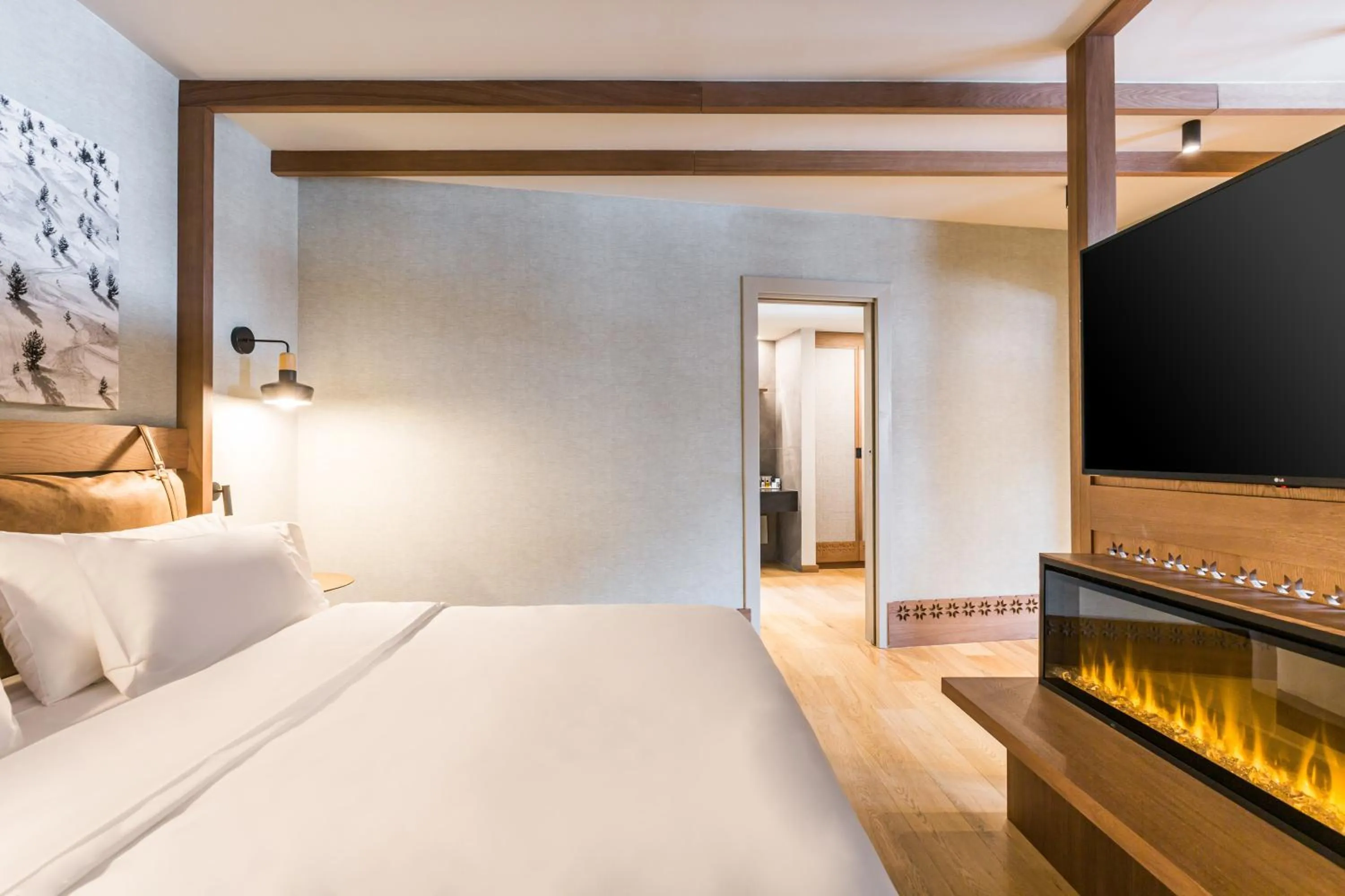 Bedroom, Bed in Grand Hotel Savoia Cortina d'Ampezzo, A Radisson Collection Hotel