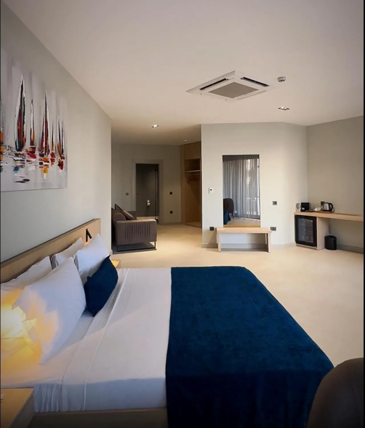 Deluxe Triple Room with Sea View in The Highlight Bodrum