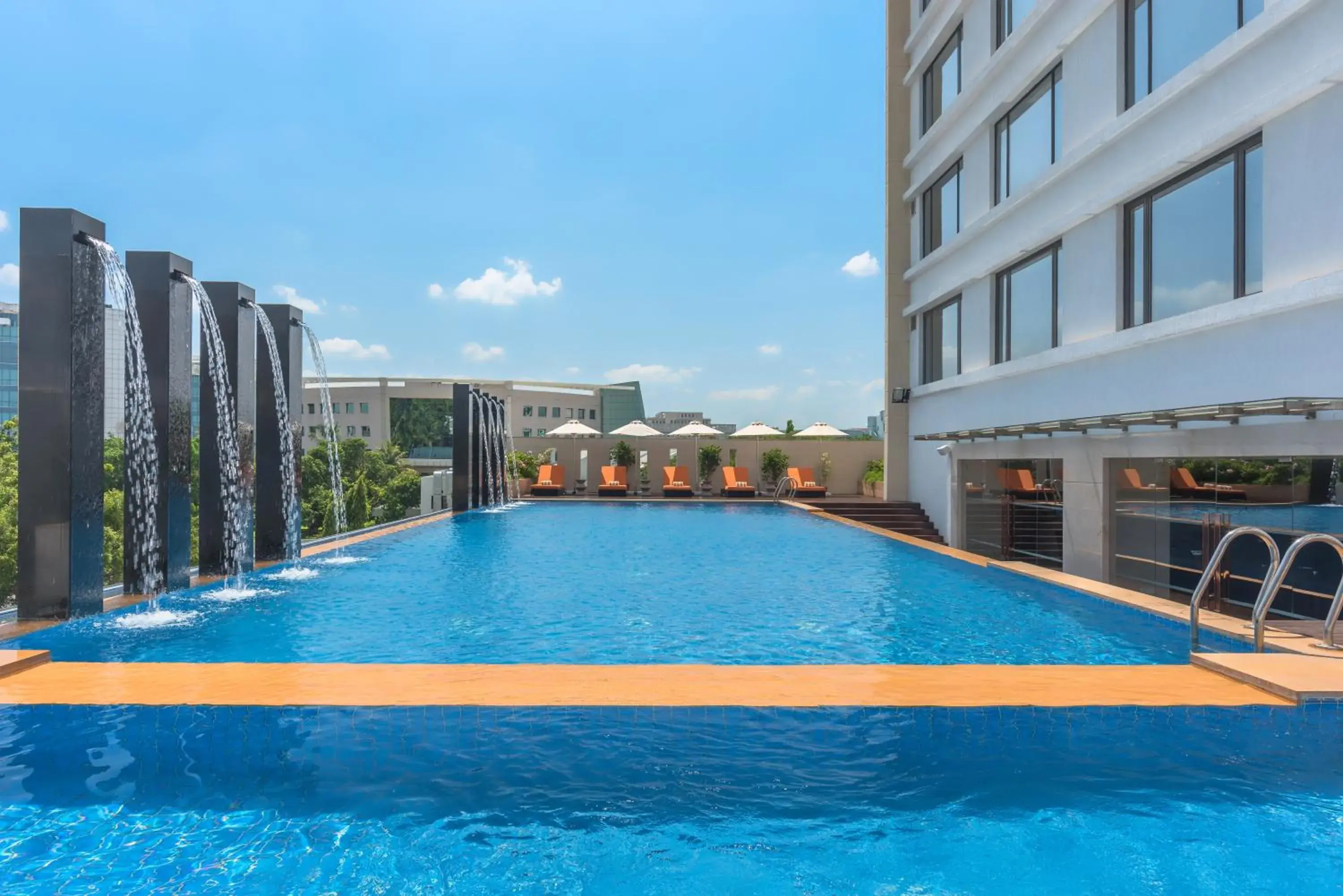 Swimming pool in Feathers- A Radha Hotel, Chennai Swimming pool in Feathers- A Radha Hotel, Chennai