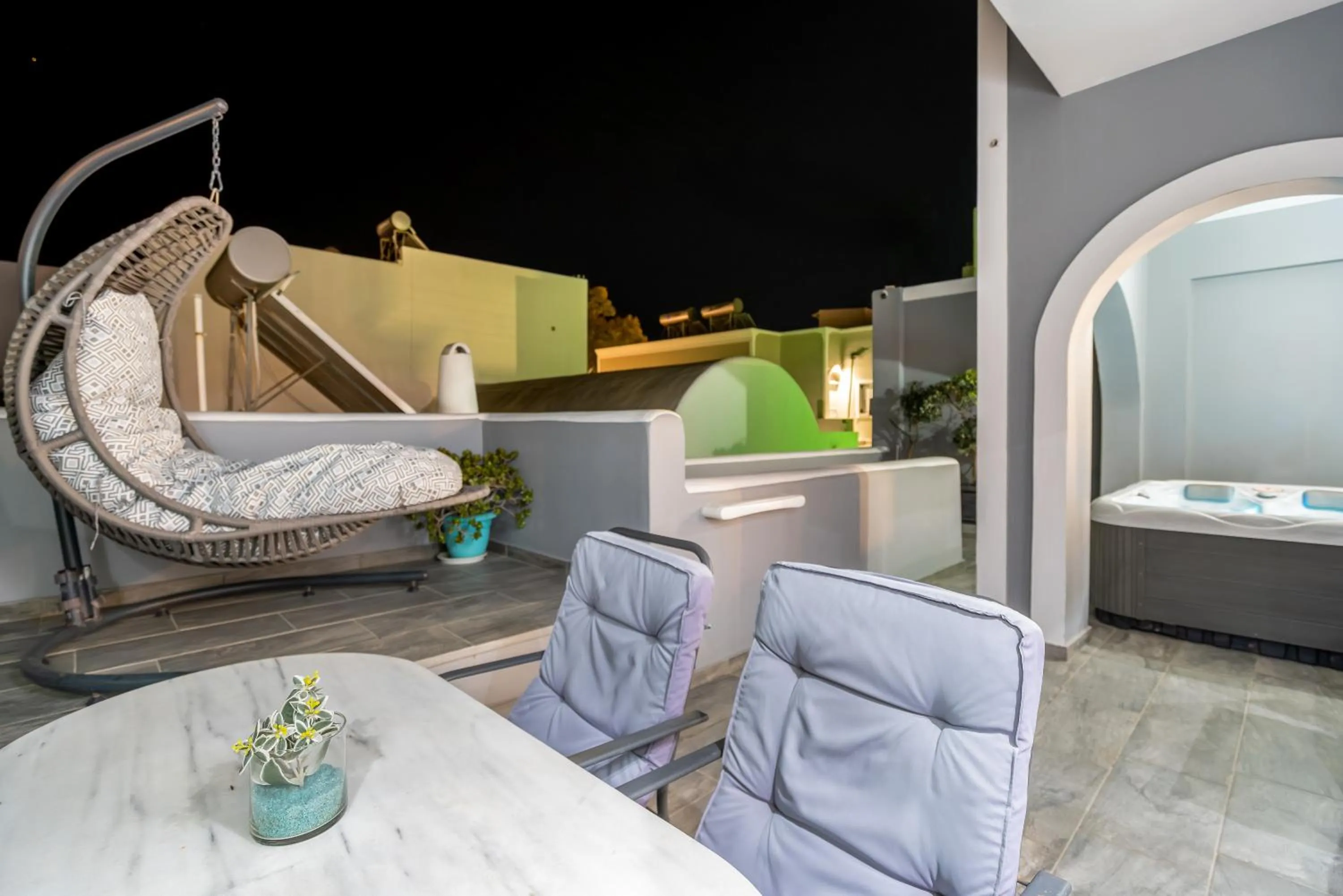 Patio in Oasis Hotel